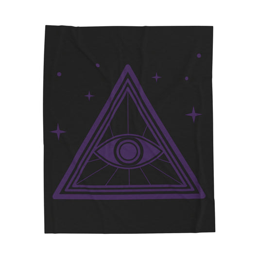 Protective Eye Velveteen Plush Blanket