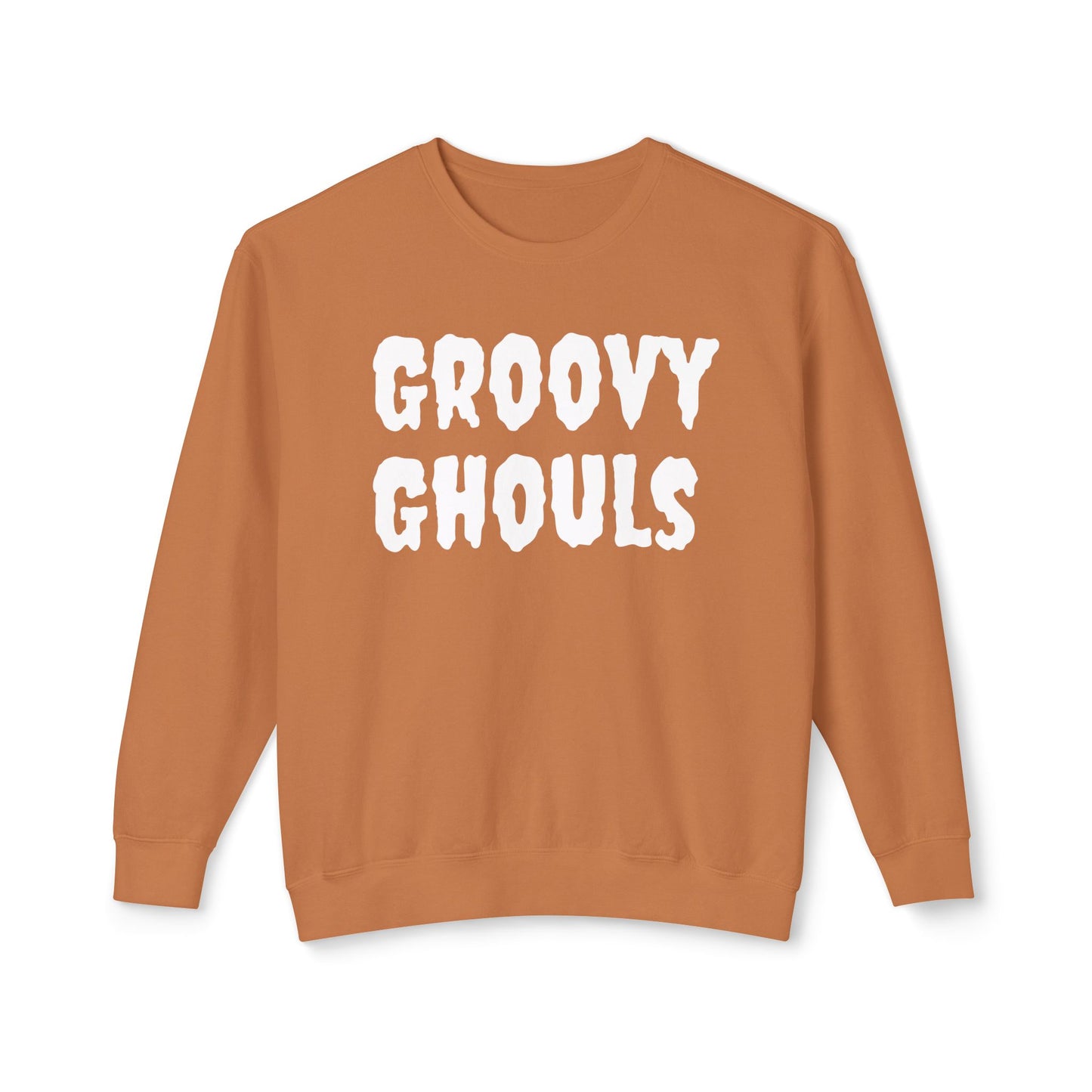 Groovy Ghouls - Unisex Lightweight Crewneck Sweatshirt