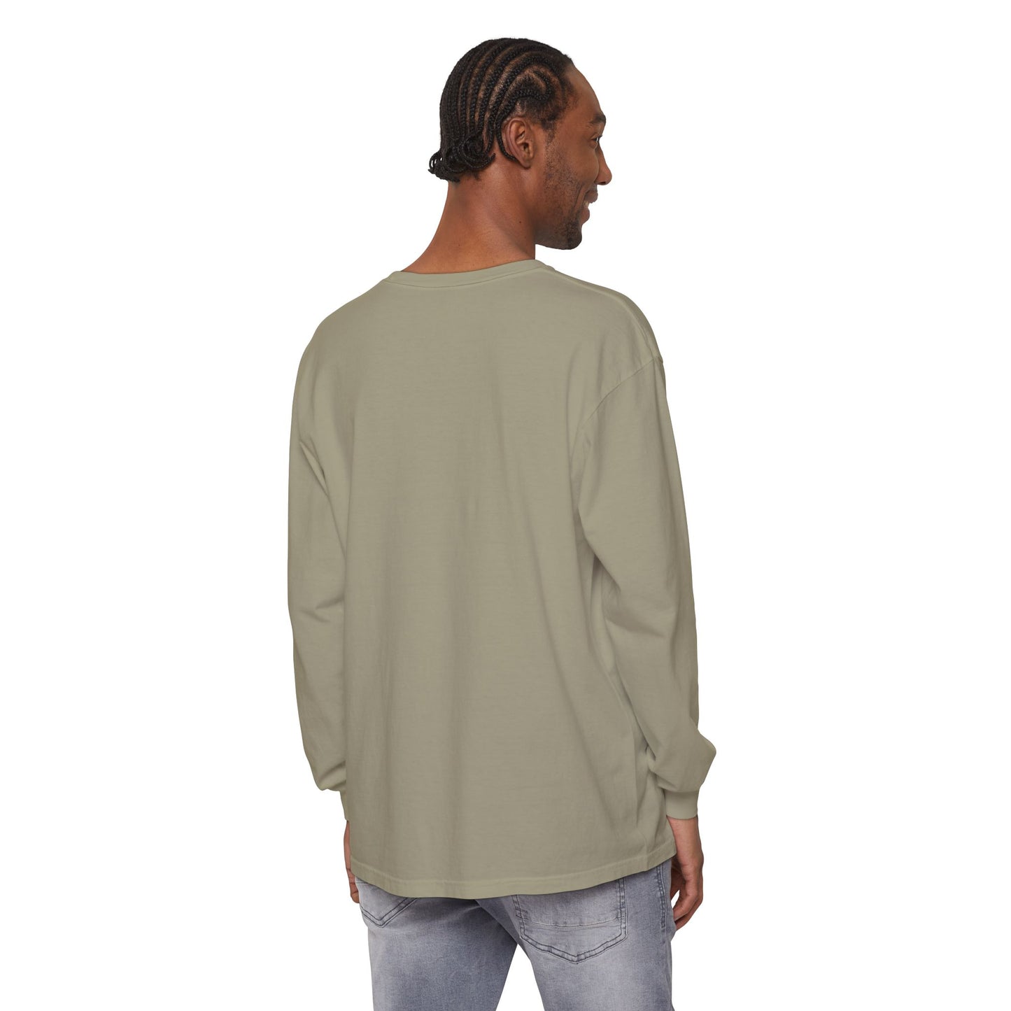 Resting Beach Face - Unisex Garment-dyed Long Sleeve T-Shirt