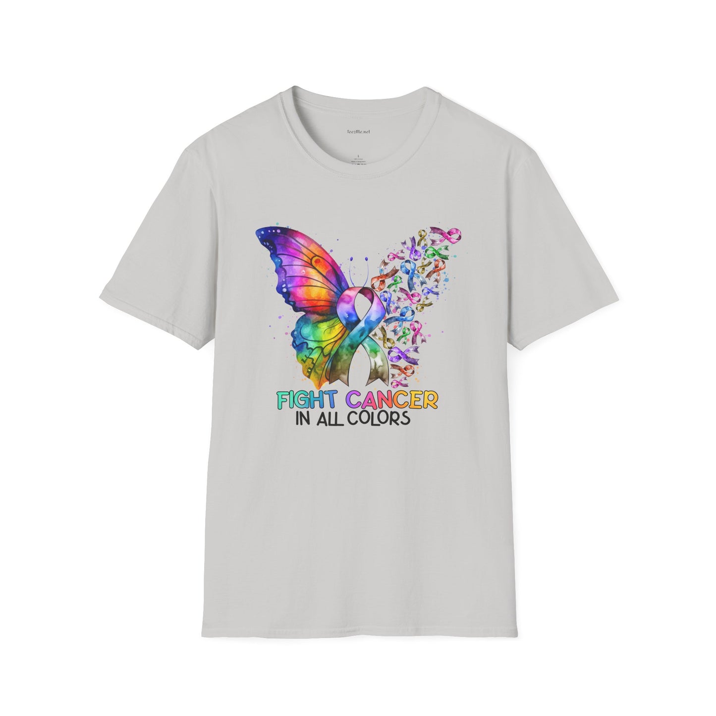 Fight Cancer - Unisex Softstyle T-Shirt 100% Cotton Graphic