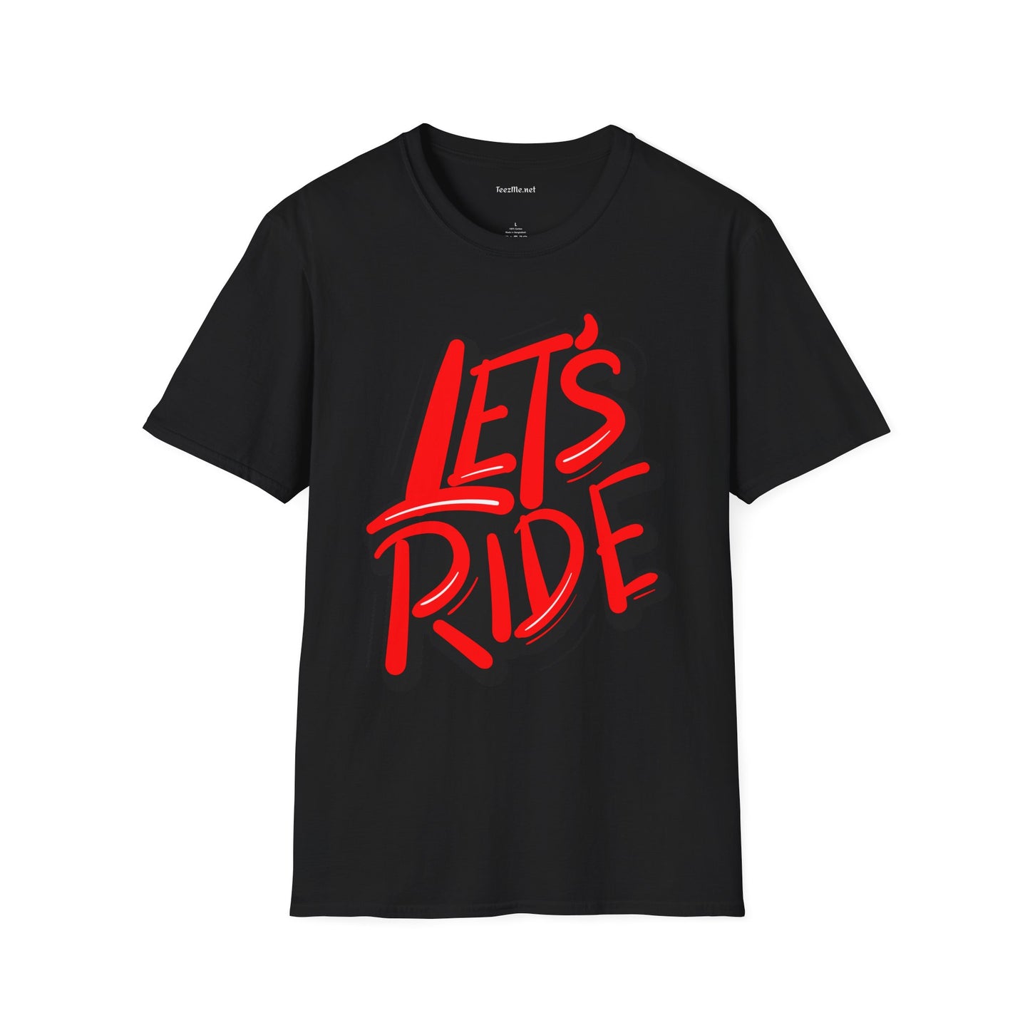 Let's Ride - Unisex Softstyle T-Shirt 100% Cotton Graphic