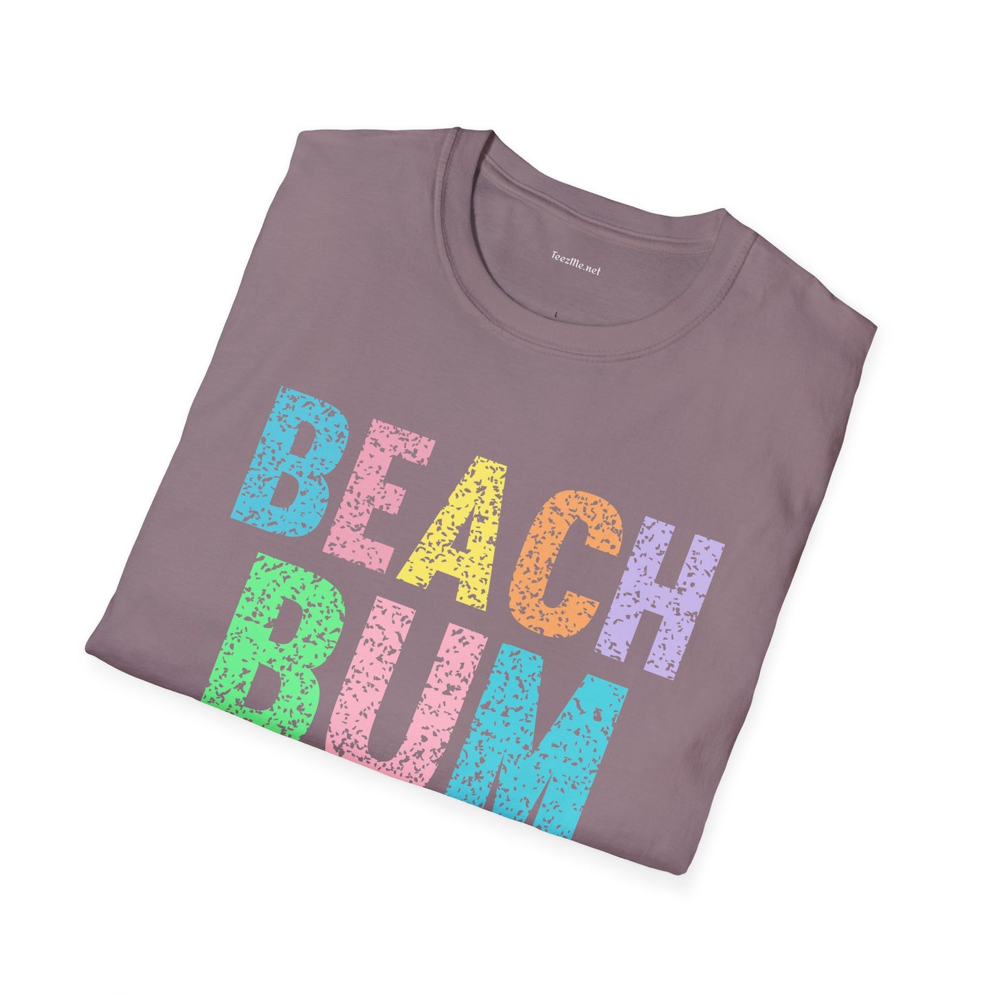 Beach Bum - Unisex Softstyle T-Shirt 100% Cotton Graphic