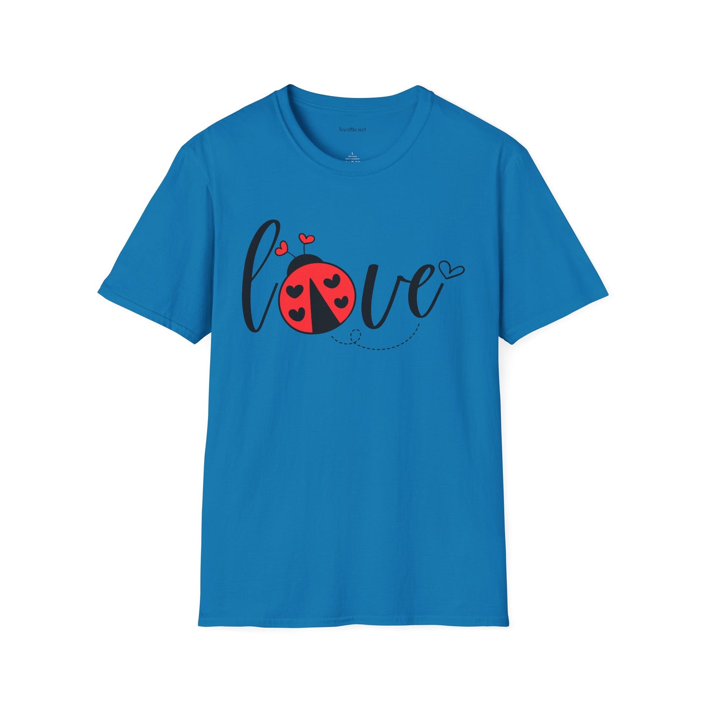 Ladybug Love Unisex Soft T-Shirt 100% Cotton Graphic