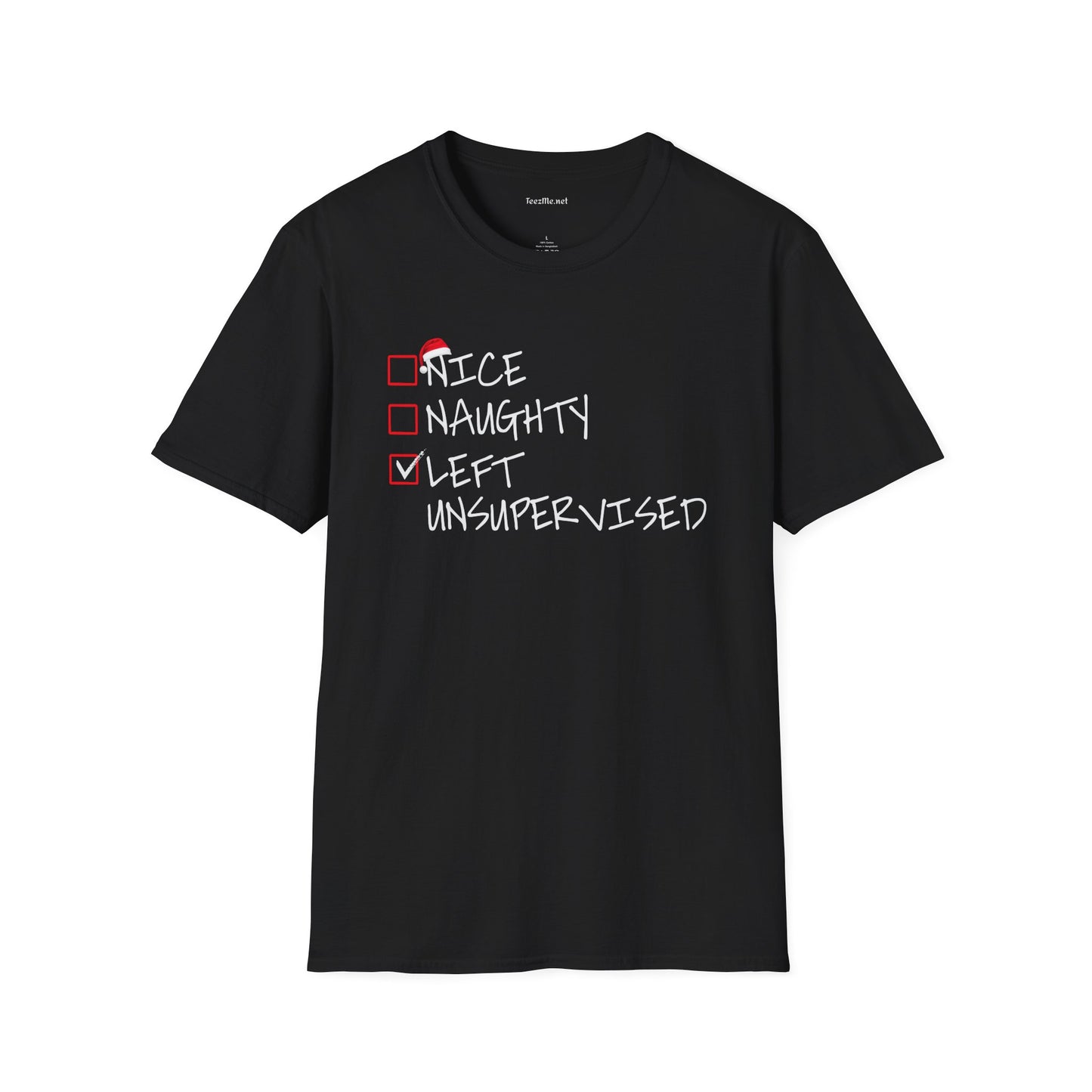Nice Naughty Unsupervised Unisex SoftStyle T-Shirt 100% Cotton