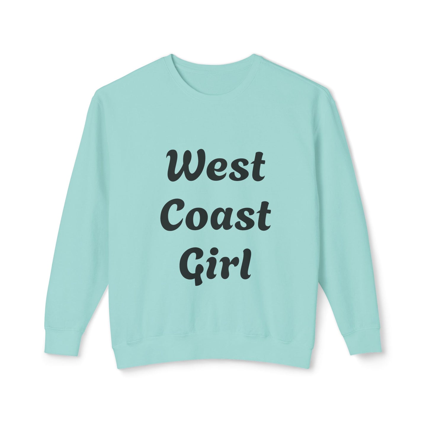 West Coast Girl - Unisex Lightweight Crewneck Sweatshirt