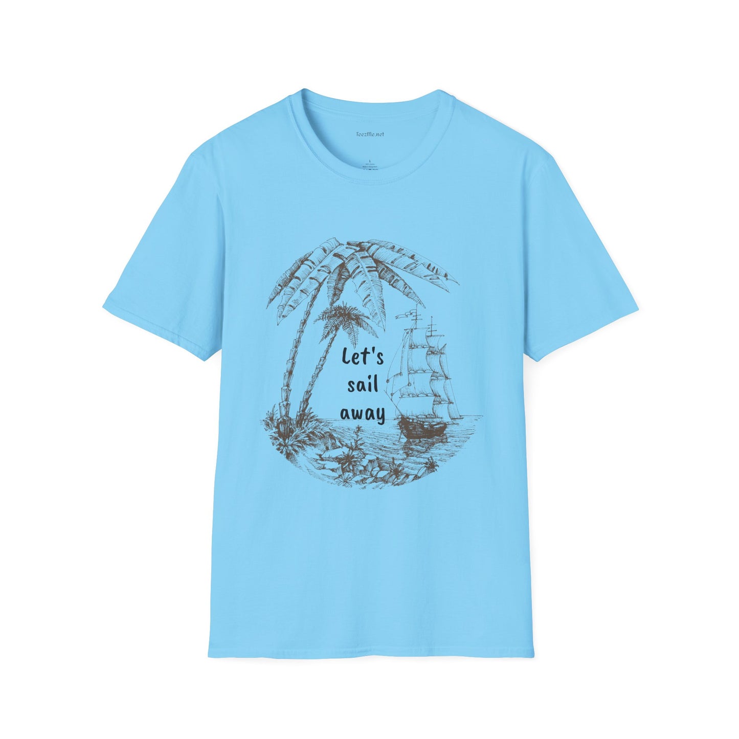 Let's sail away - Unisex Softstyle T-Shirt 100% Cotton Graphic