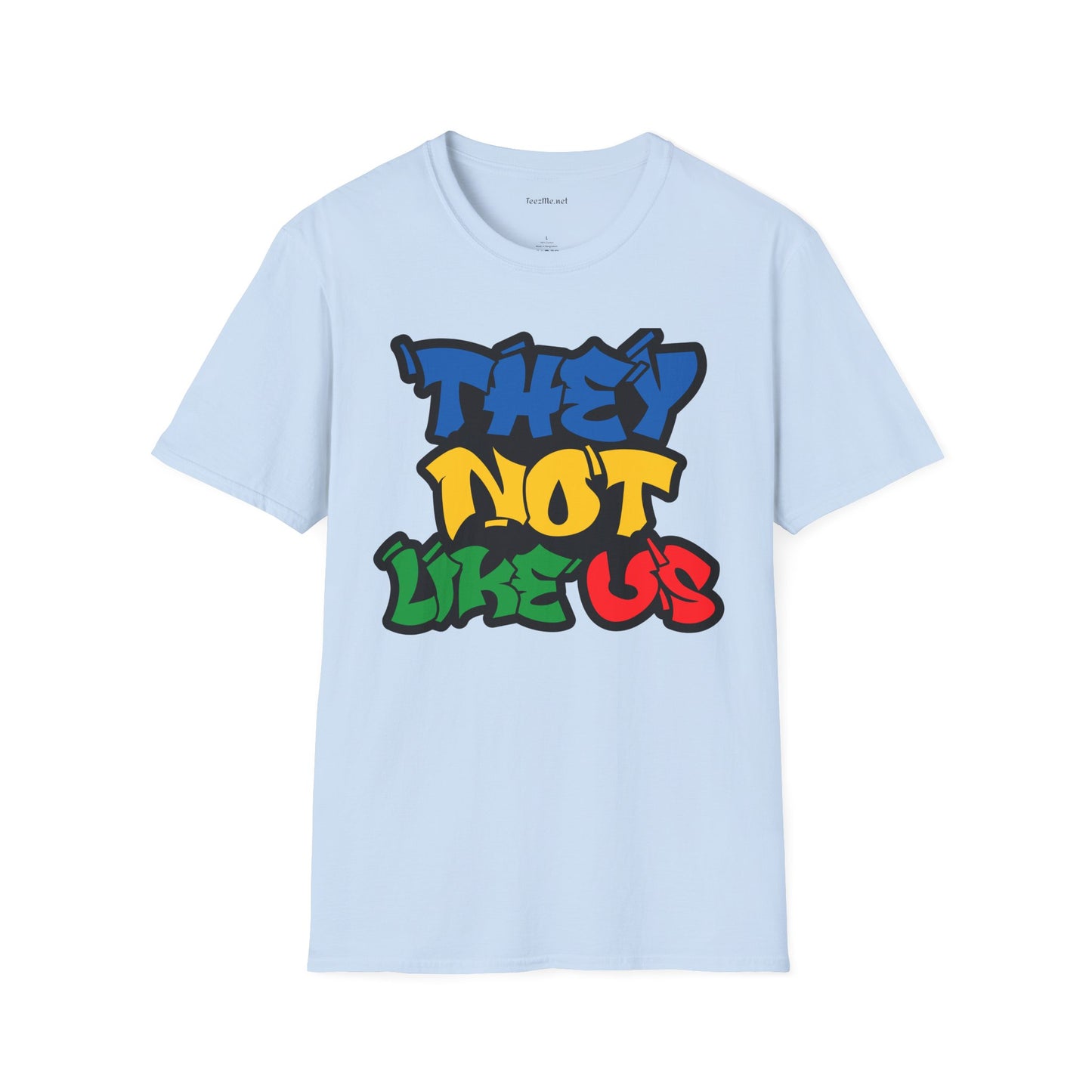 They Not Like Us (color) Unisex SoftStyle T-Shirt 100% Cotton