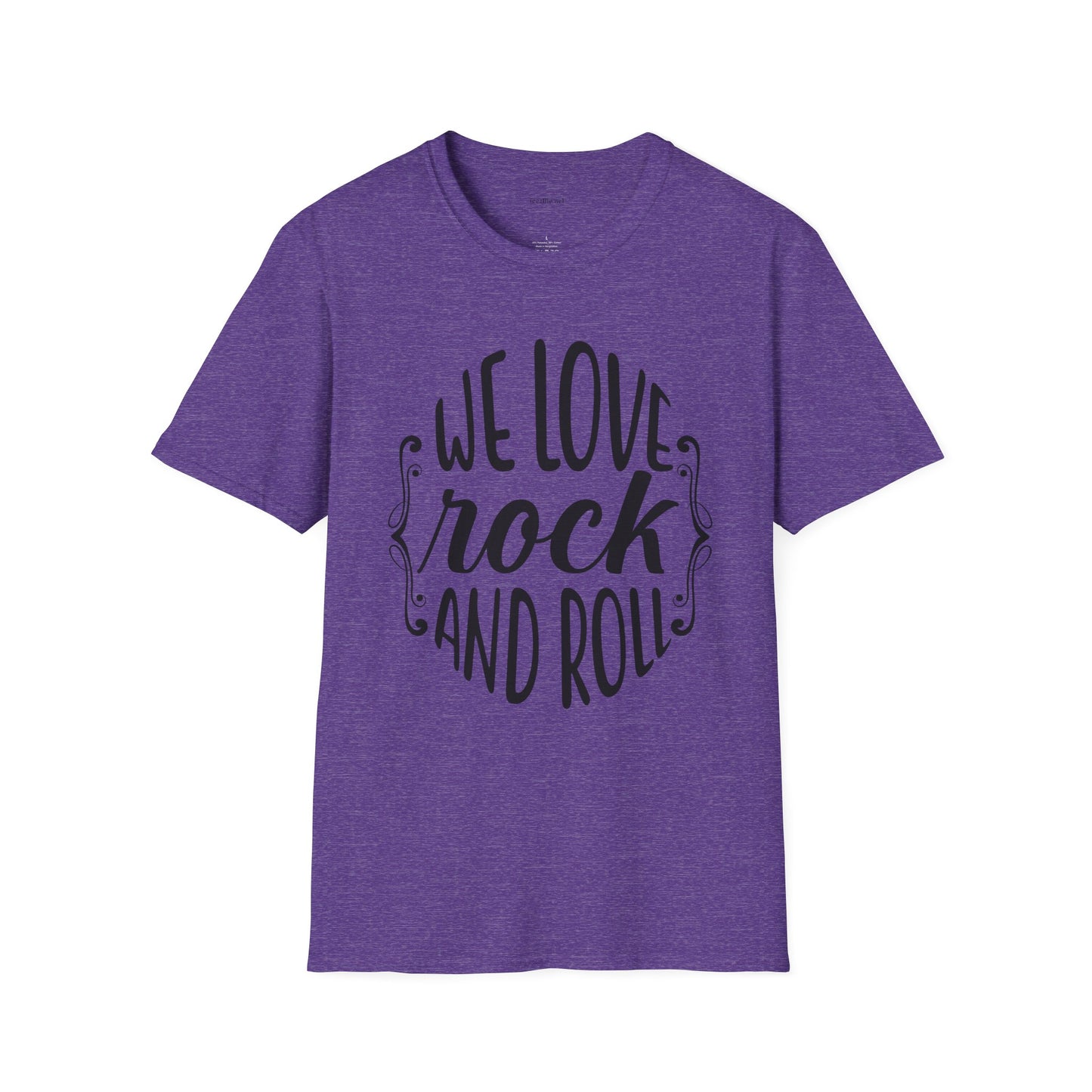 We Love Rock and Roll - Unisex Softstyle T-Shirt 100% Cotton Graphic