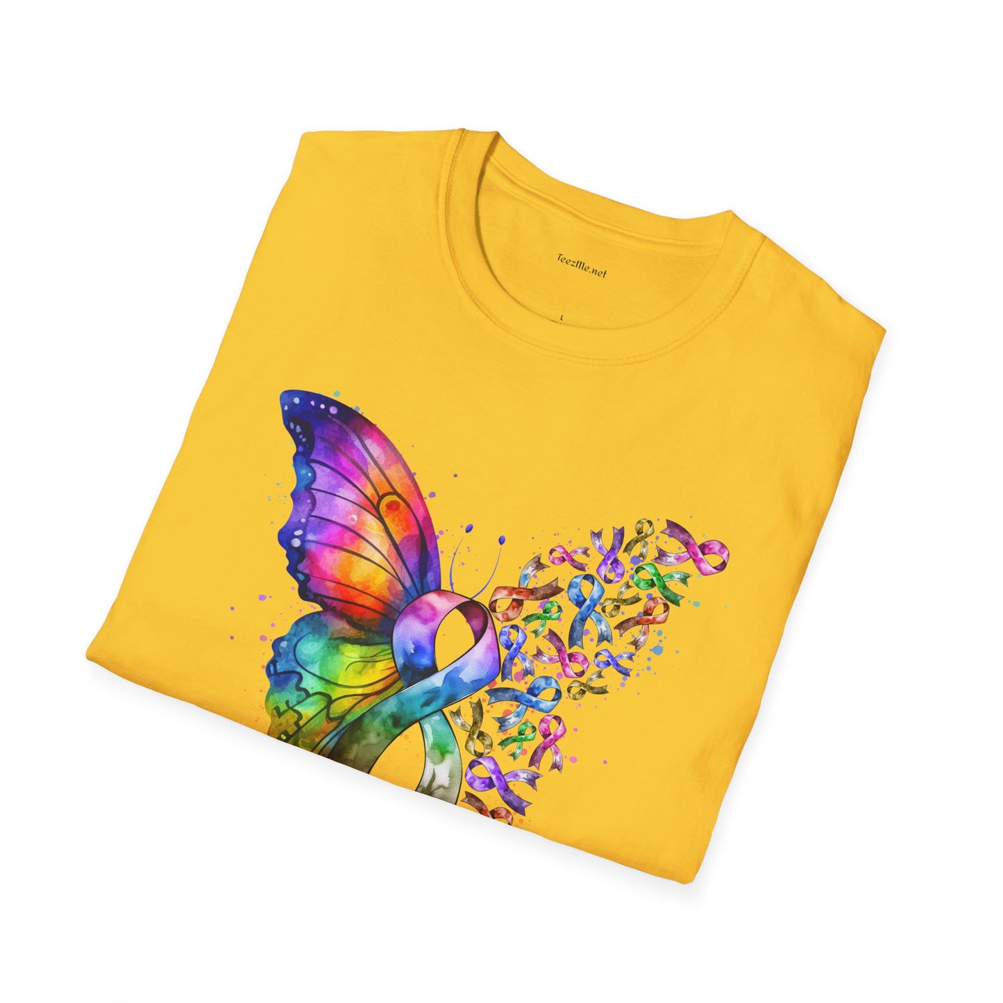 Fight Cancer - Unisex Softstyle T-Shirt 100% Cotton Graphic