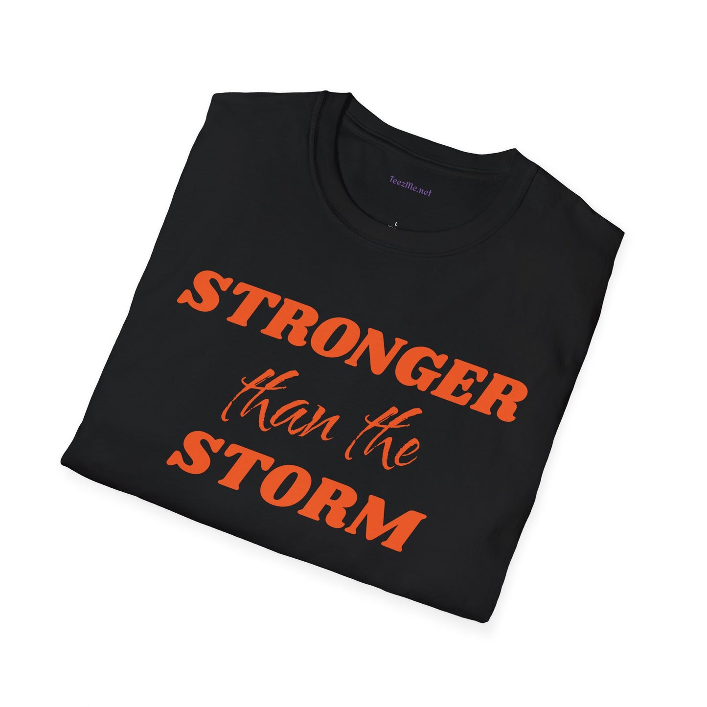Stronger than the Storm Leukemia Unisex Softstyle T-Shirt 100% Cotton Graphic