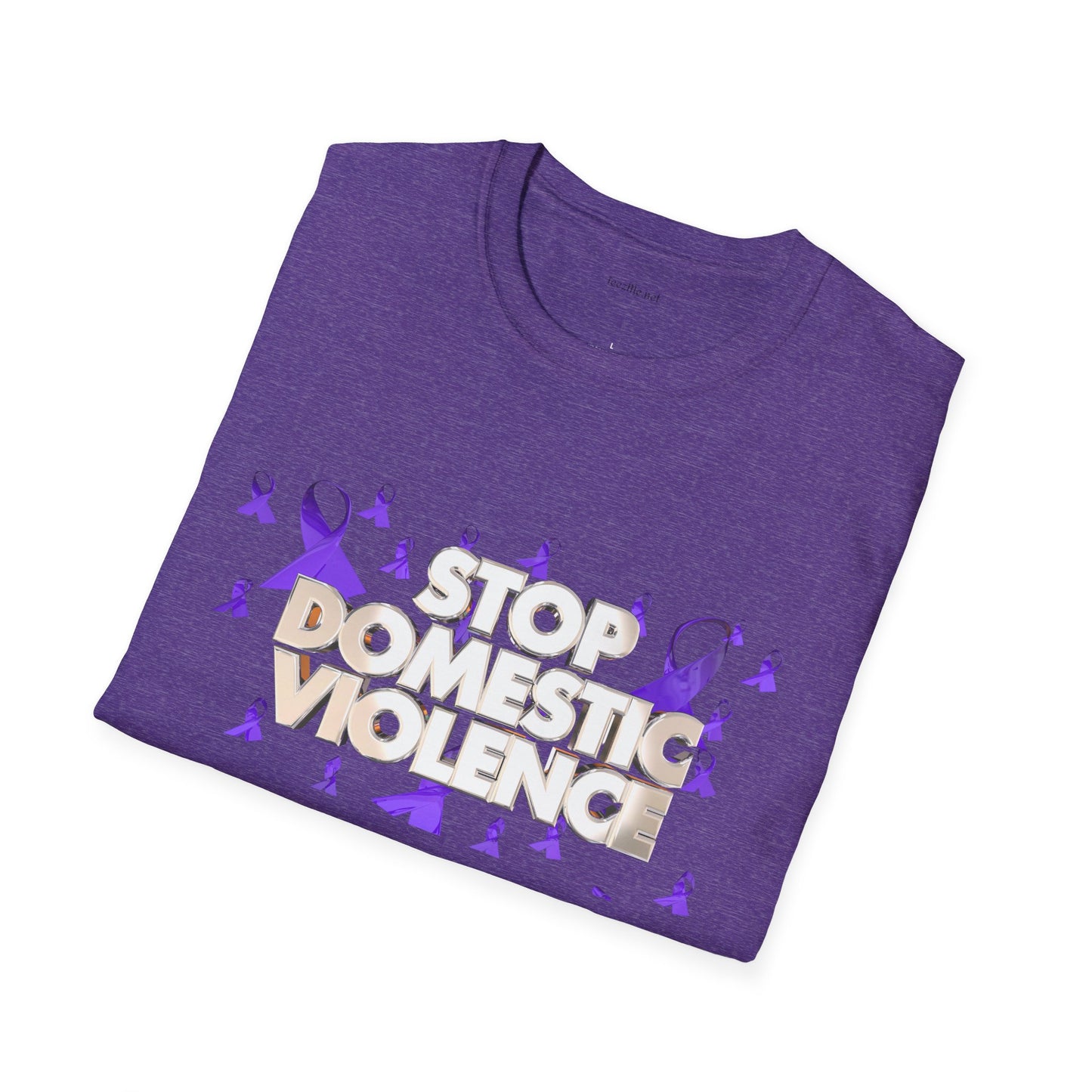 STOP DOMESTIC VIOLENCE - Unisex Softstyle T-Shirt 100% Cotton Graphic