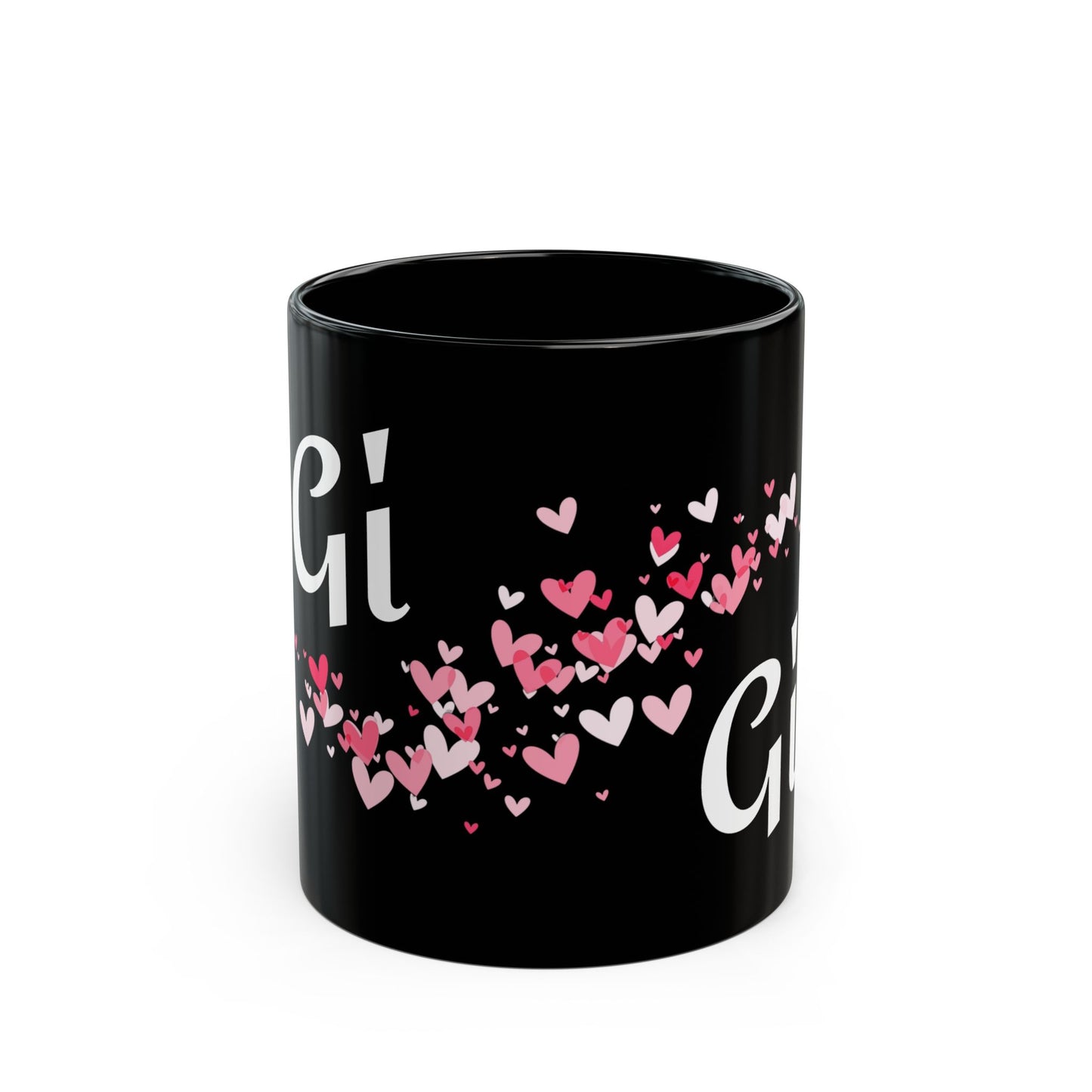 GiGi with hearts - Black Mug (11oz, 15oz) #Coffee #Tea