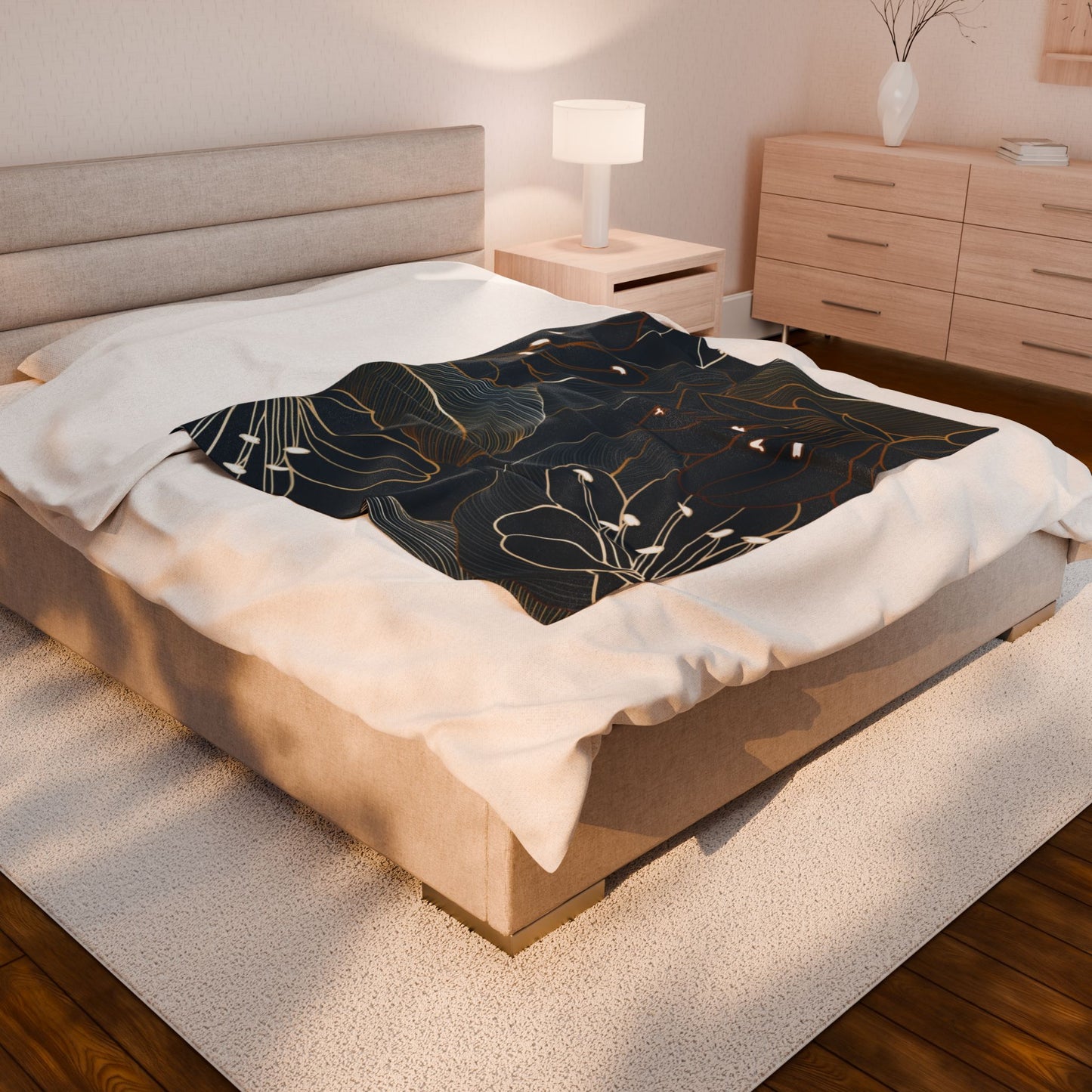Tropical Escape Velveteen Plush Blanket