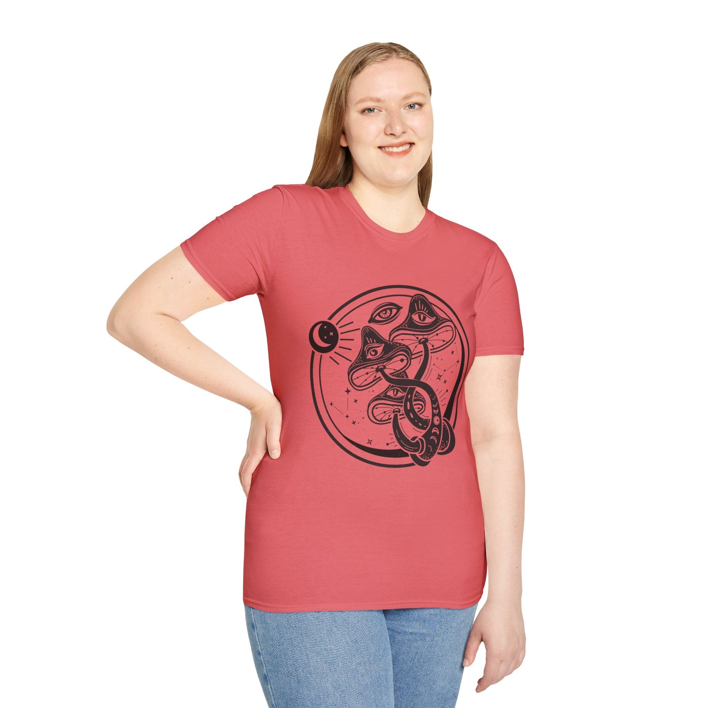 Mushrooms - Unisex Softstyle T-Shirt 100% Cotton Graphic