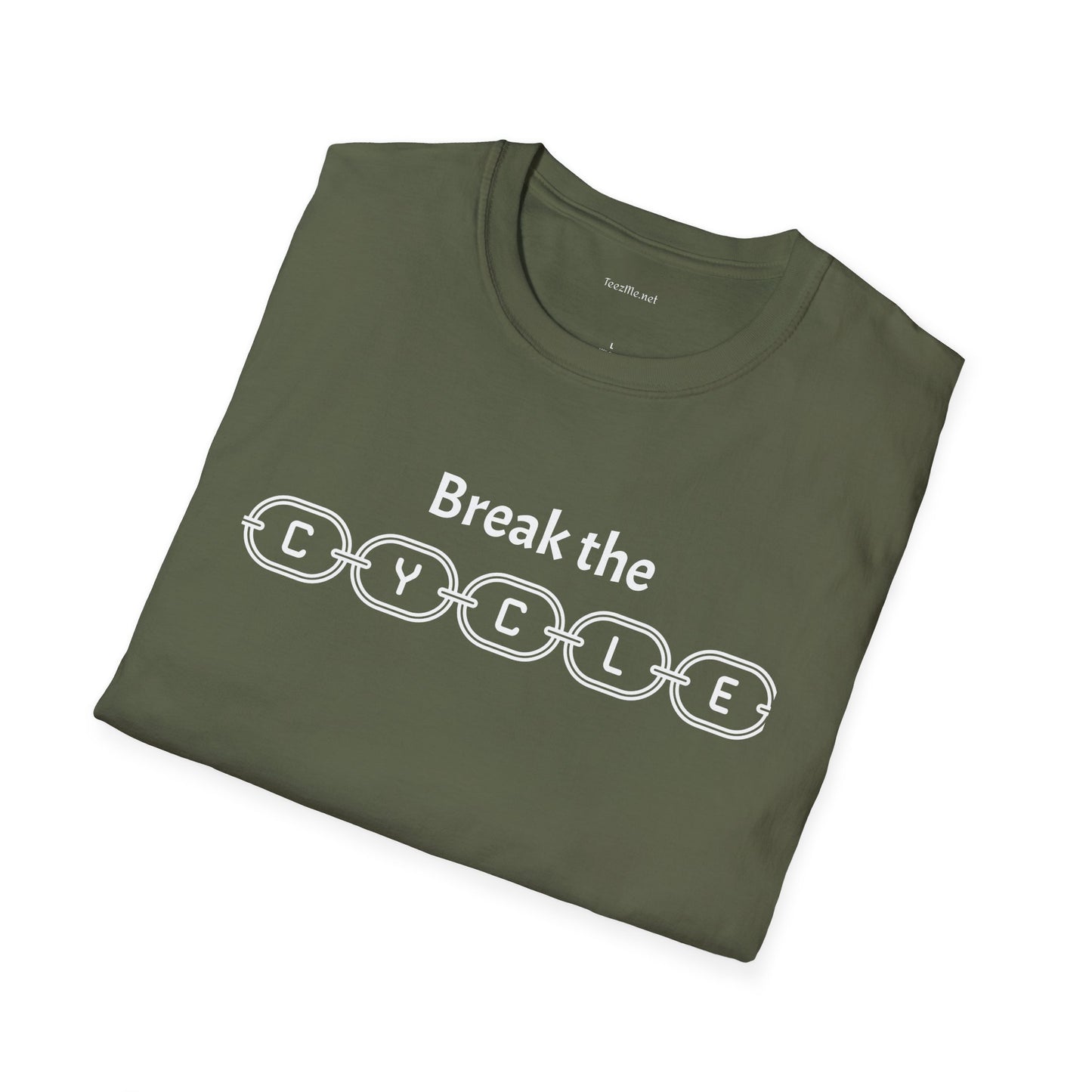 Break the Cycle - Unisex Softstyle T-Shirt 100% Cotton Graphic