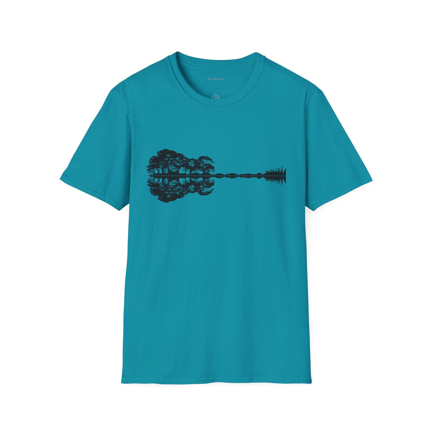 Lake Shadow Guitar Unisex Softstyle T-Shirt 100% Cotton Graphic