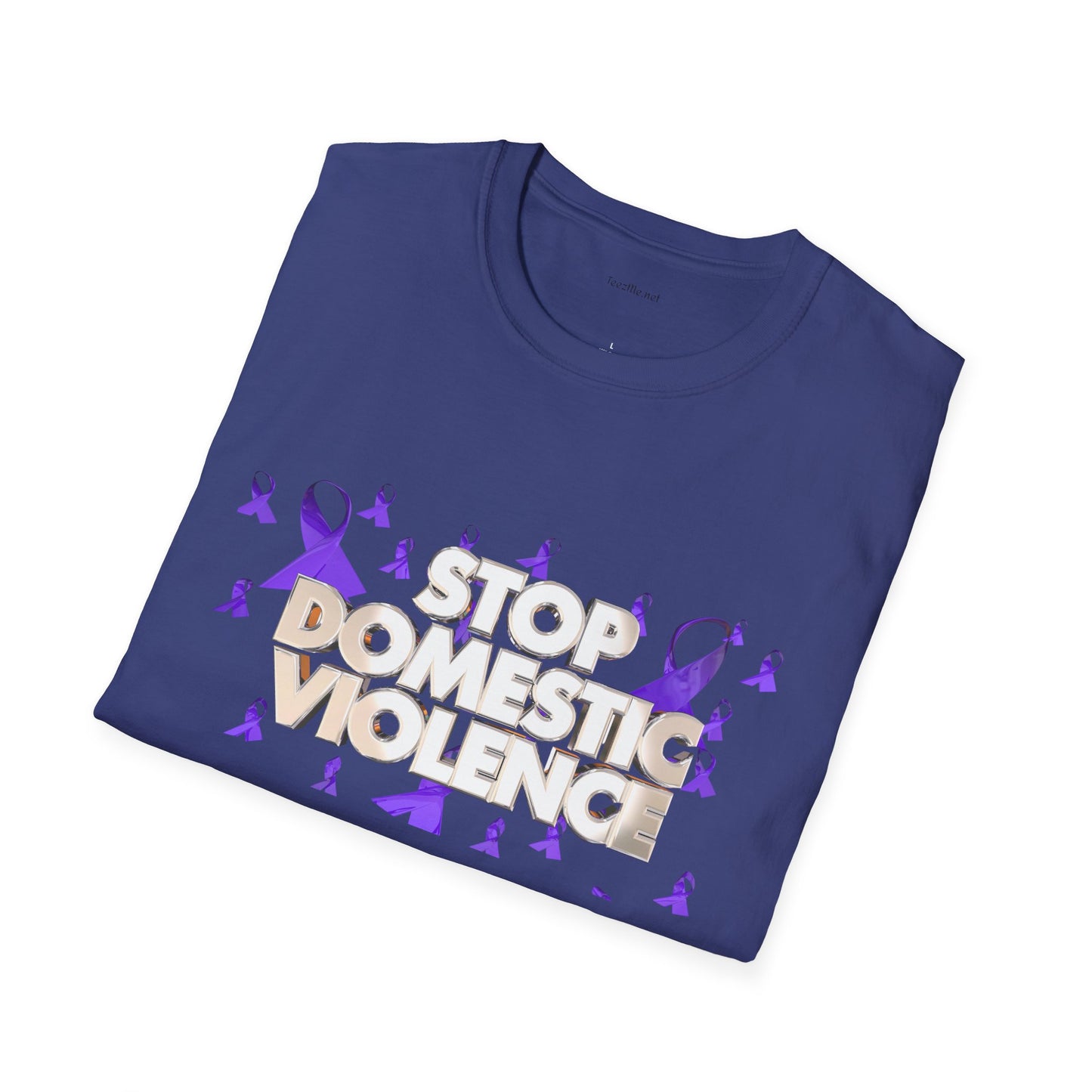 STOP DOMESTIC VIOLENCE - Unisex Softstyle T-Shirt 100% Cotton Graphic