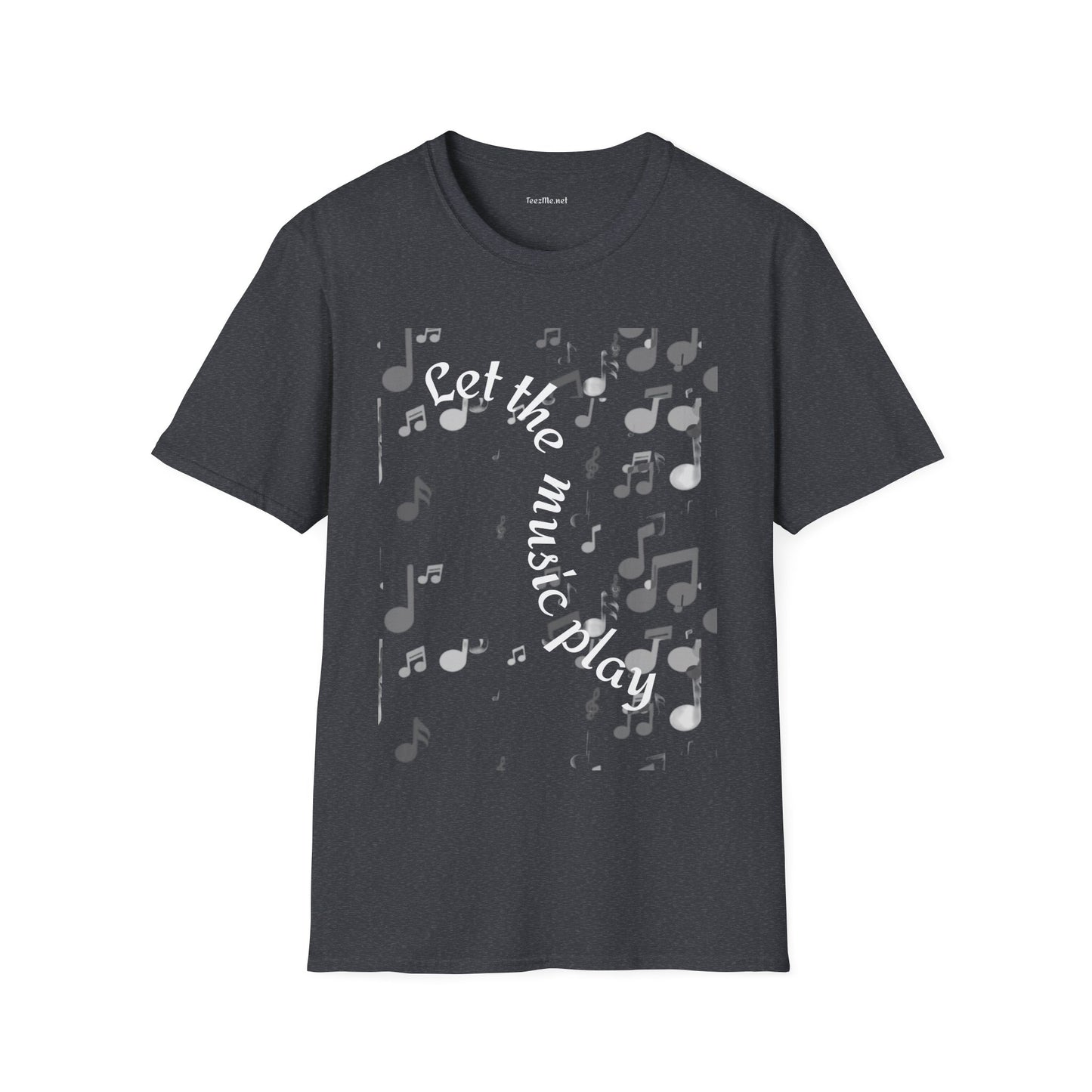 Let the music play - Unisex Sofy-Style Cotton Tee 100% Cotton