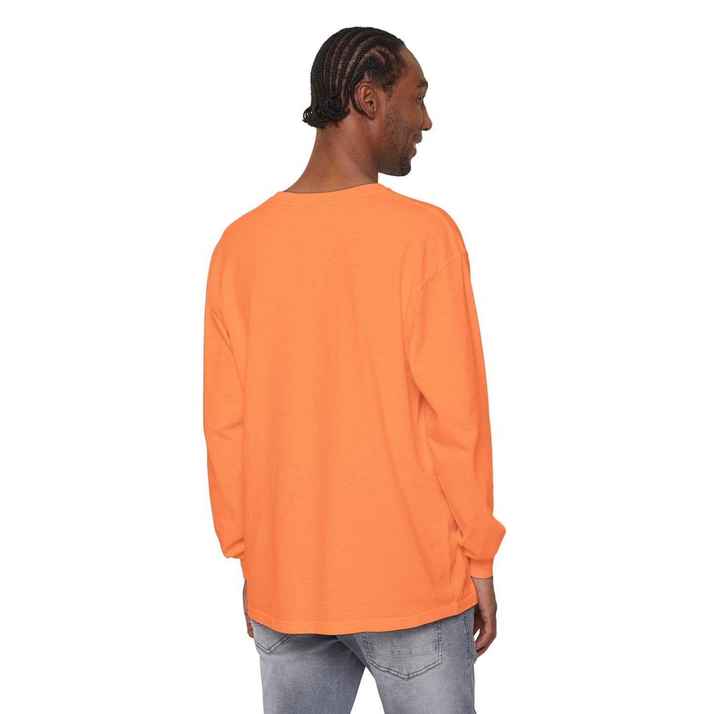 Resting Beach Face - Unisex Garment-dyed Long Sleeve T-Shirt