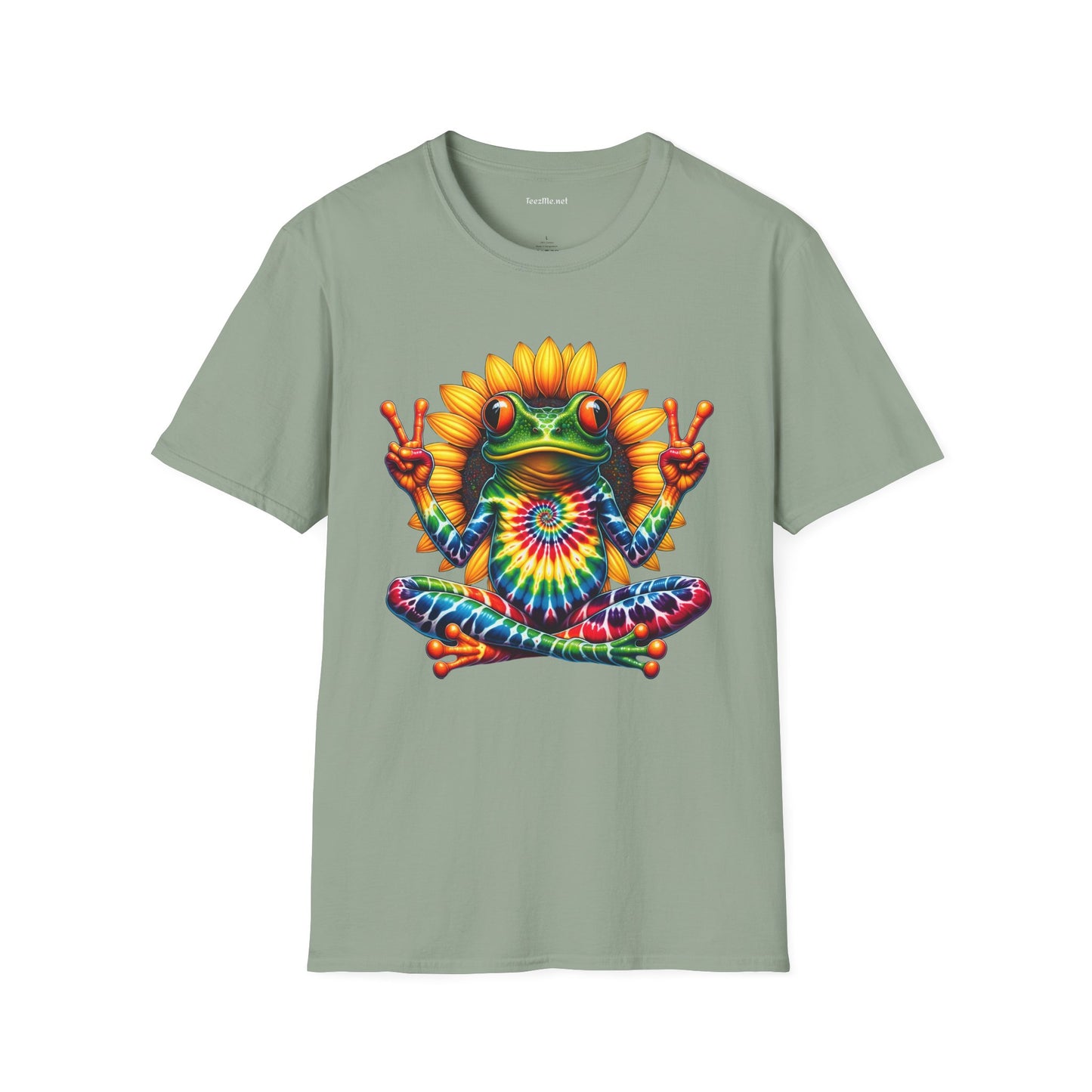 Peace Frog Tie-dye Unisex Softstyle T-Shirt 100% Cotton  #tarot