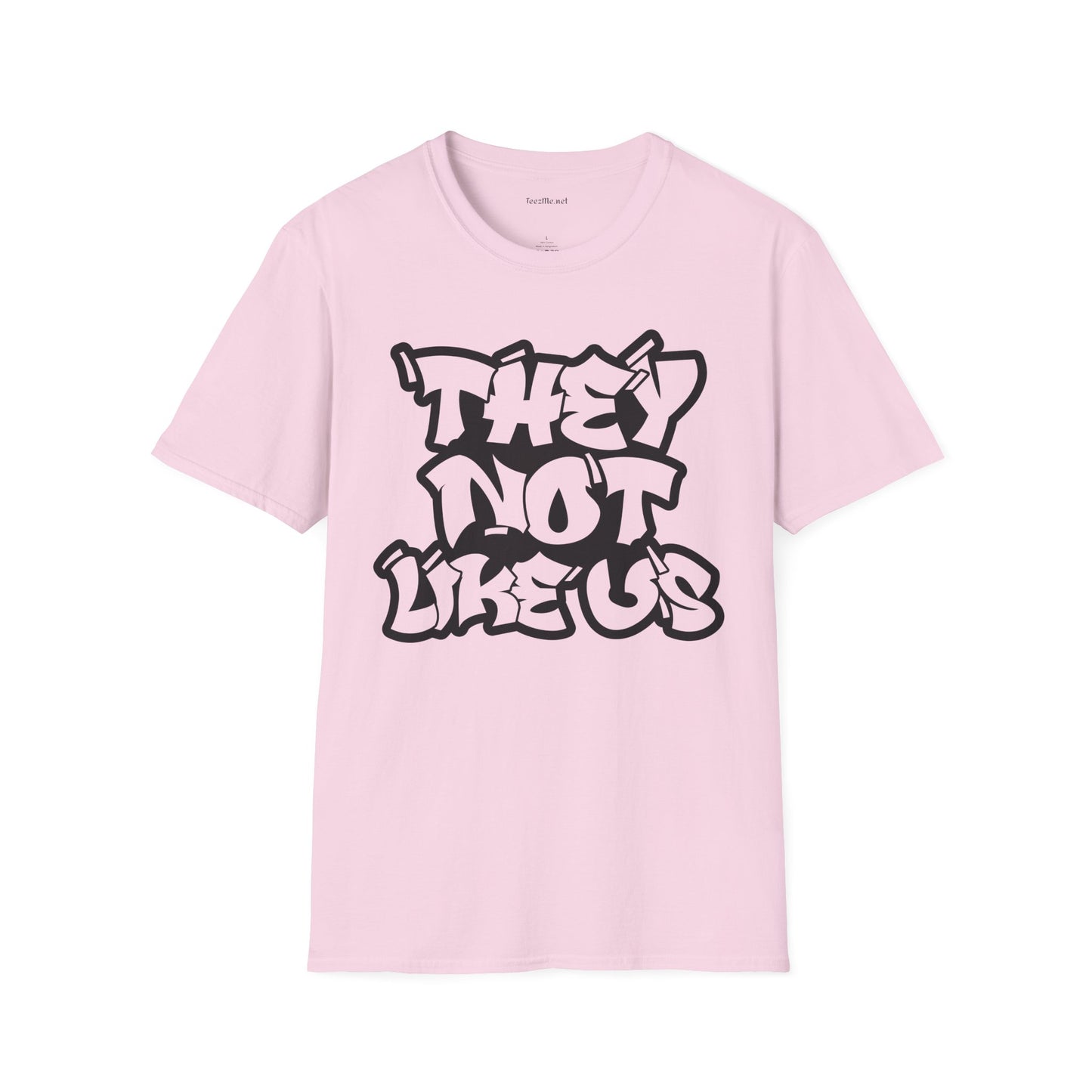 They Not Like Us (outline) Unisex SoftStyle T-Shirt 100% Cotton