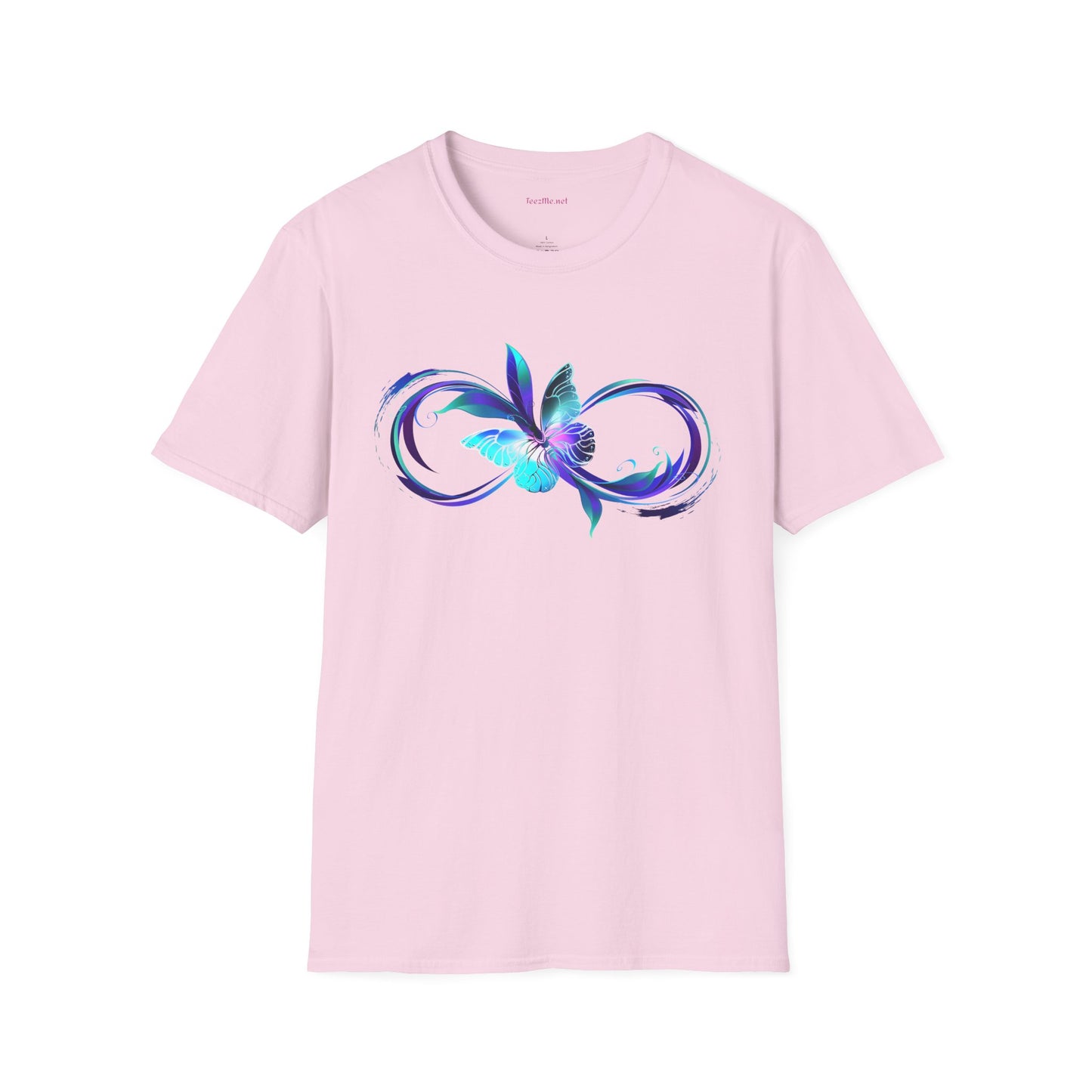 Infinity with Butterfly Unisex Softstyle T-Shirt 100% Cotton Graphic