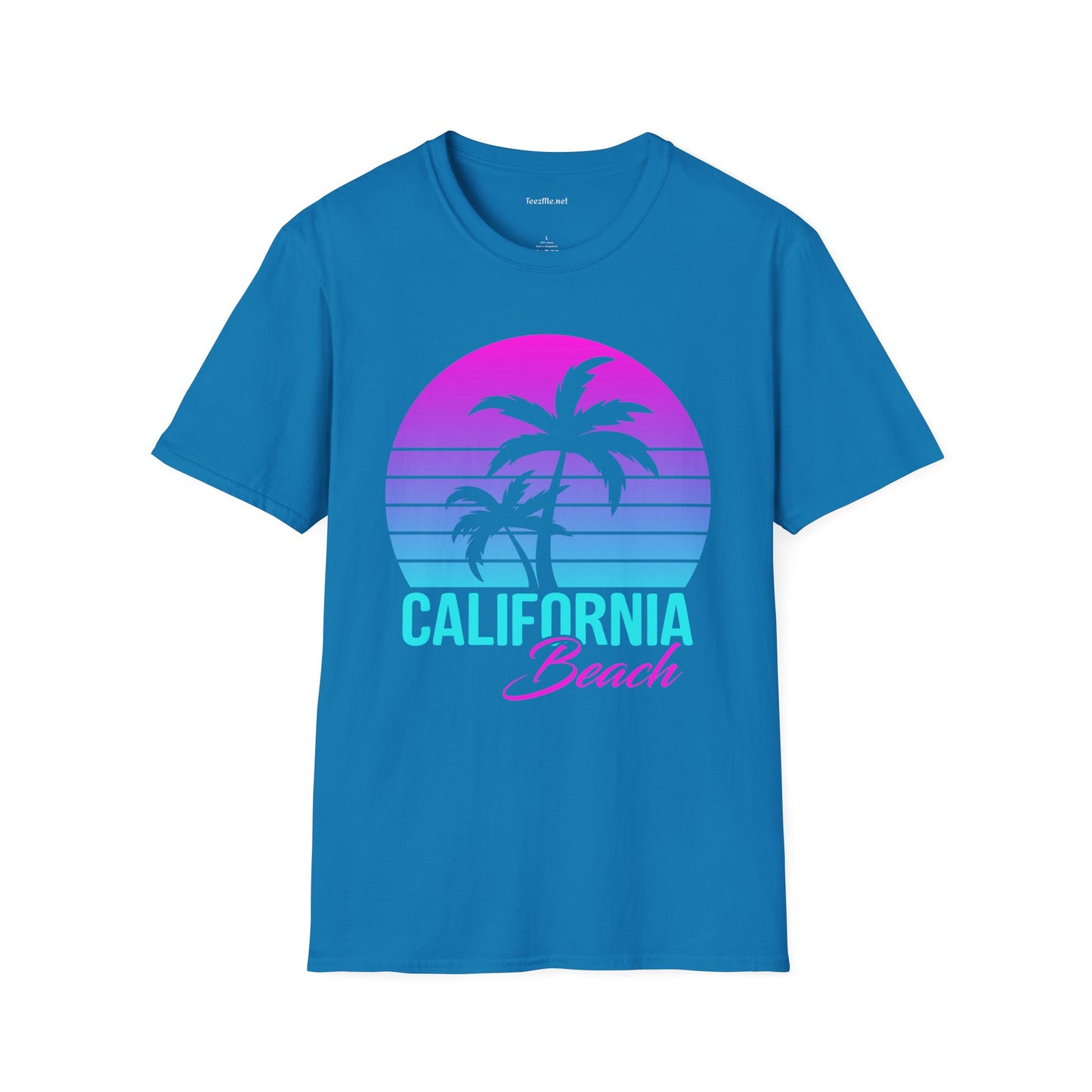 California Beach Unisex Softstyle T-Shirt 100% Cotton