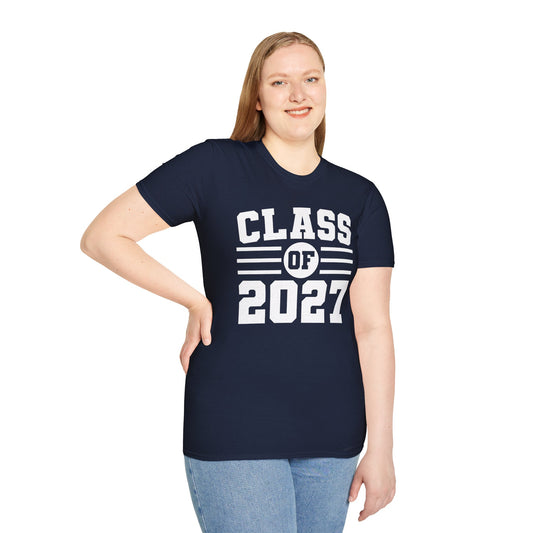 Senior Class of 2027 Unisex Softstyle T-Shirt 100% Cotton Graphic