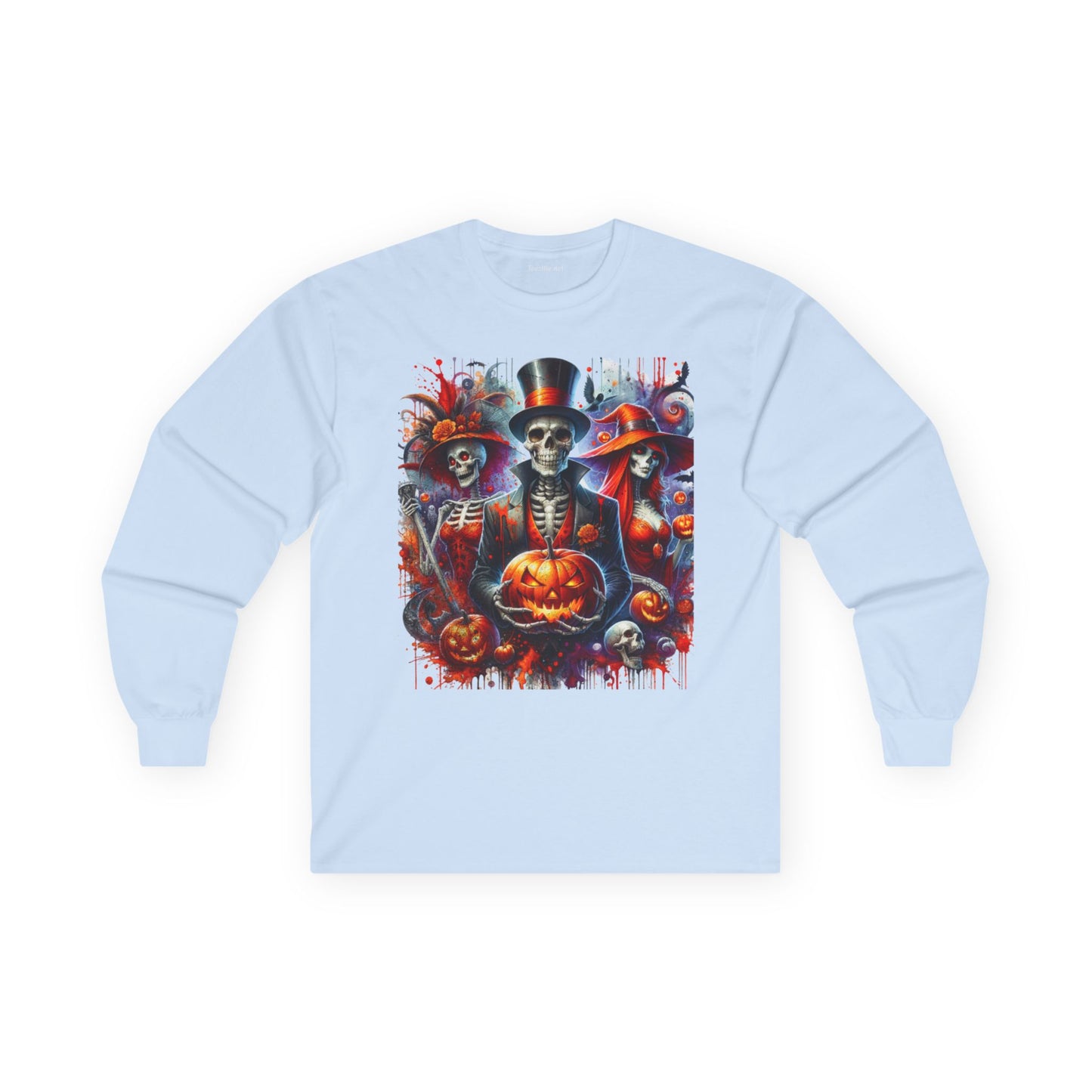 Halloween Skeletons 01 Unisex Ultra Cotton Long Sleeve Tee