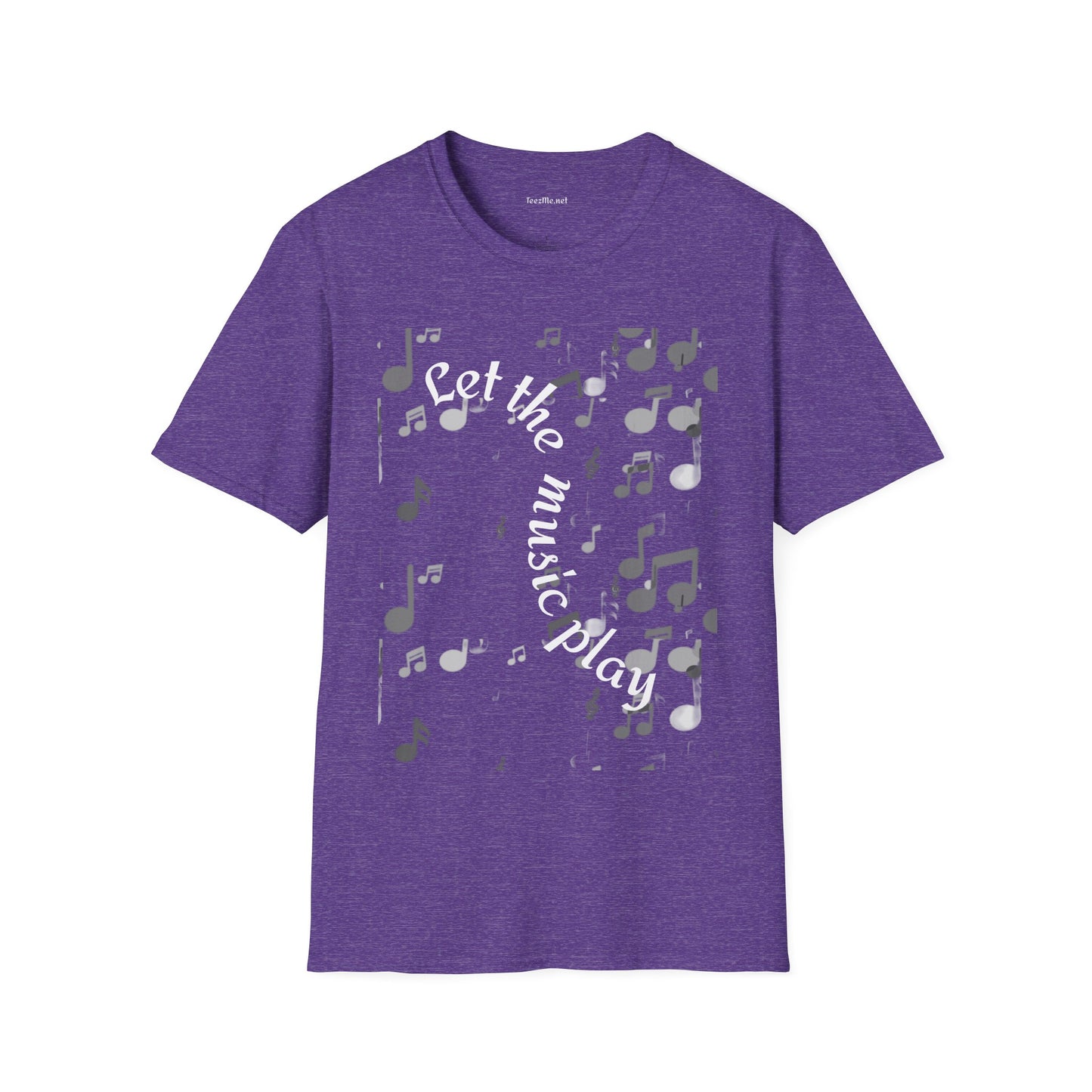 Let the music play - Unisex Sofy-Style Cotton Tee 100% Cotton