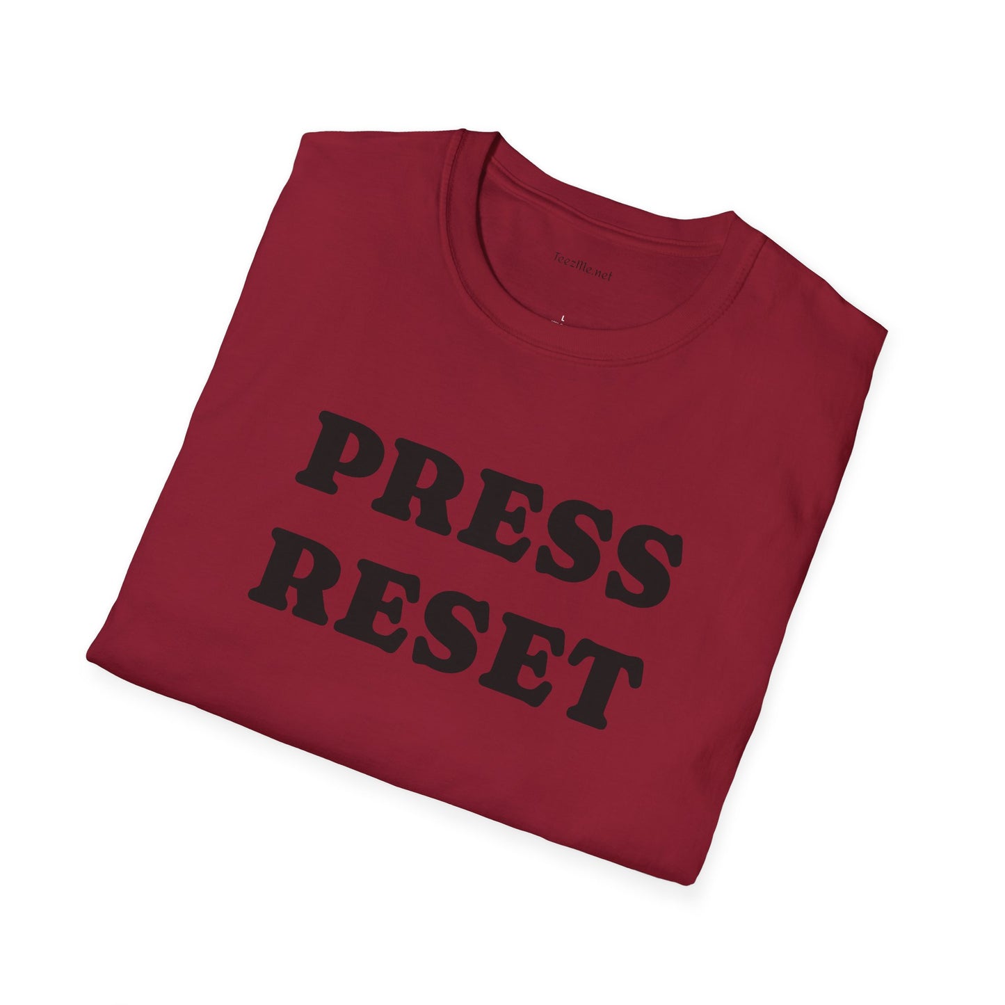 Press Reset - Unisex Softstyle T-Shirt 100% Cotton Graphic