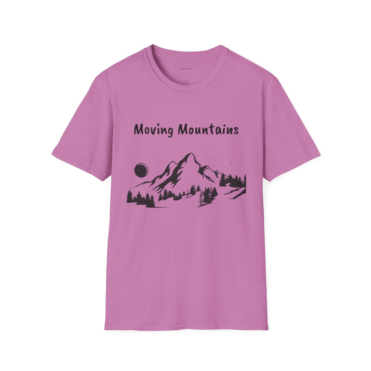 Moving Mountains - Unisex Softstyle T-Shirt 100% Cotton Graphic