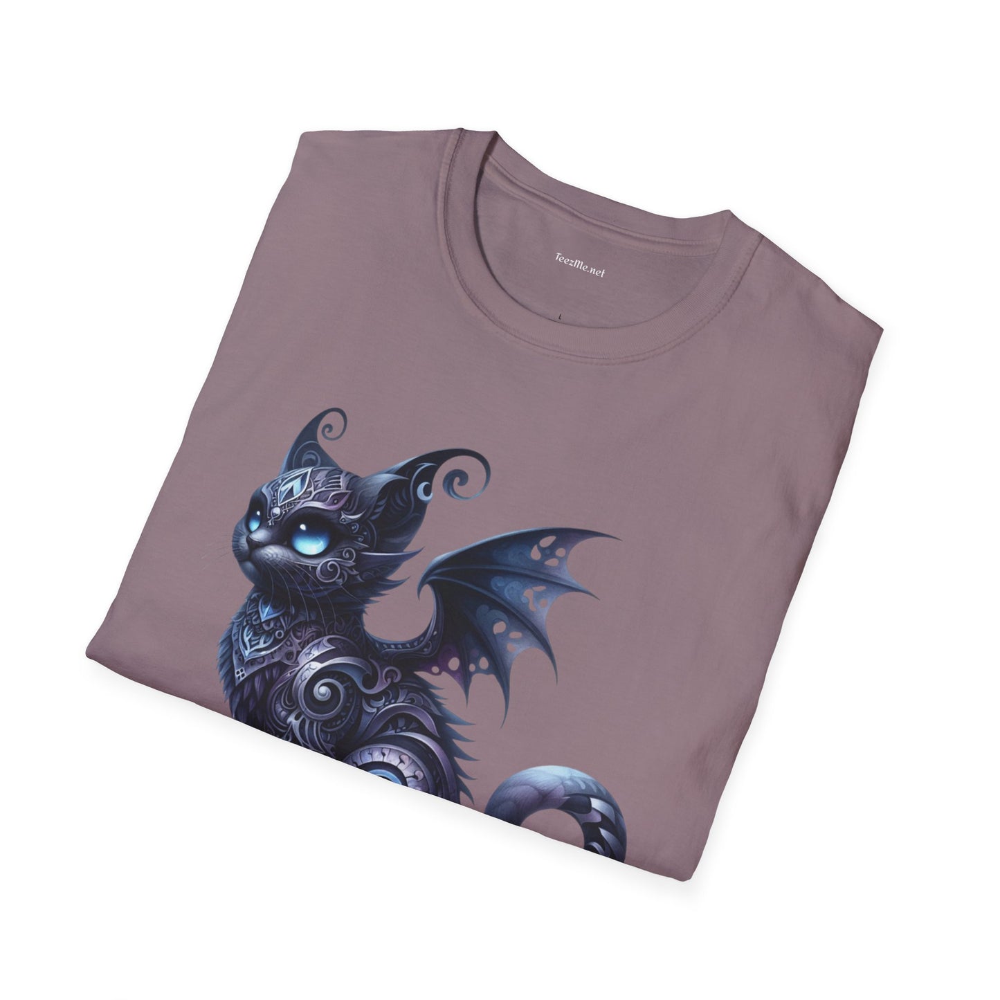 Black Fairy Cat -Shirt 100% Cotton Graphic