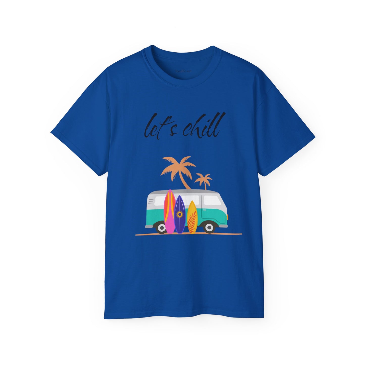 Let's chill - Unisex Ultra Cotton Tee 100% Cotton Graphic