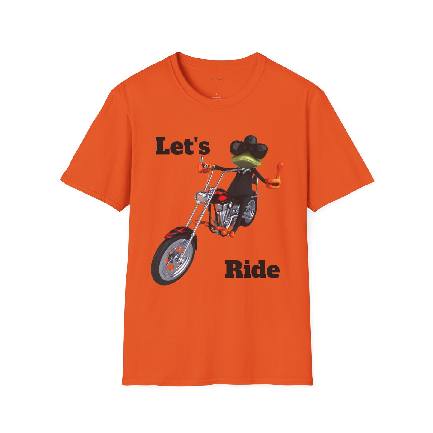 Let's Ride - Unisex Softstyle T-Shirt 100% Cotton Graphic Motorcycle Harley