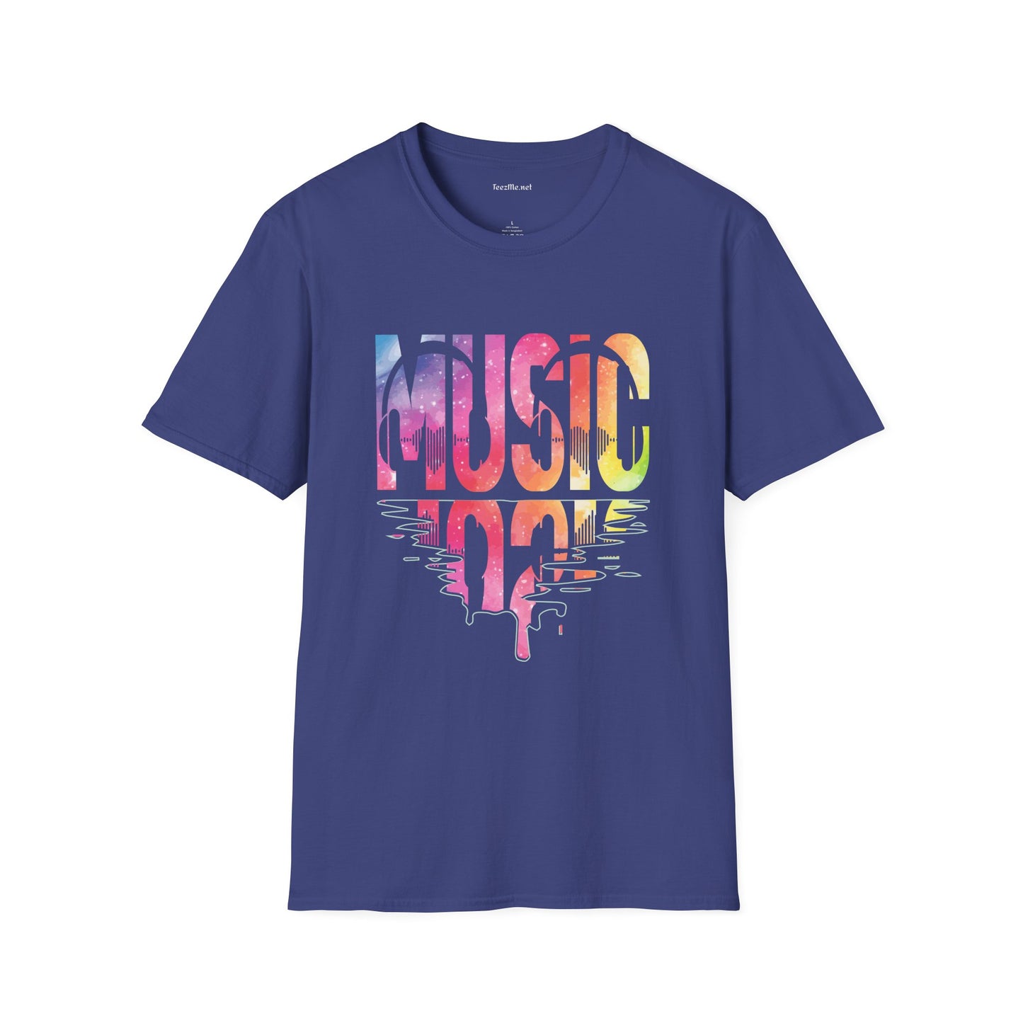 Music with Pinktones Unisex Softstyle T-Shirt 100% Cotton Graphic