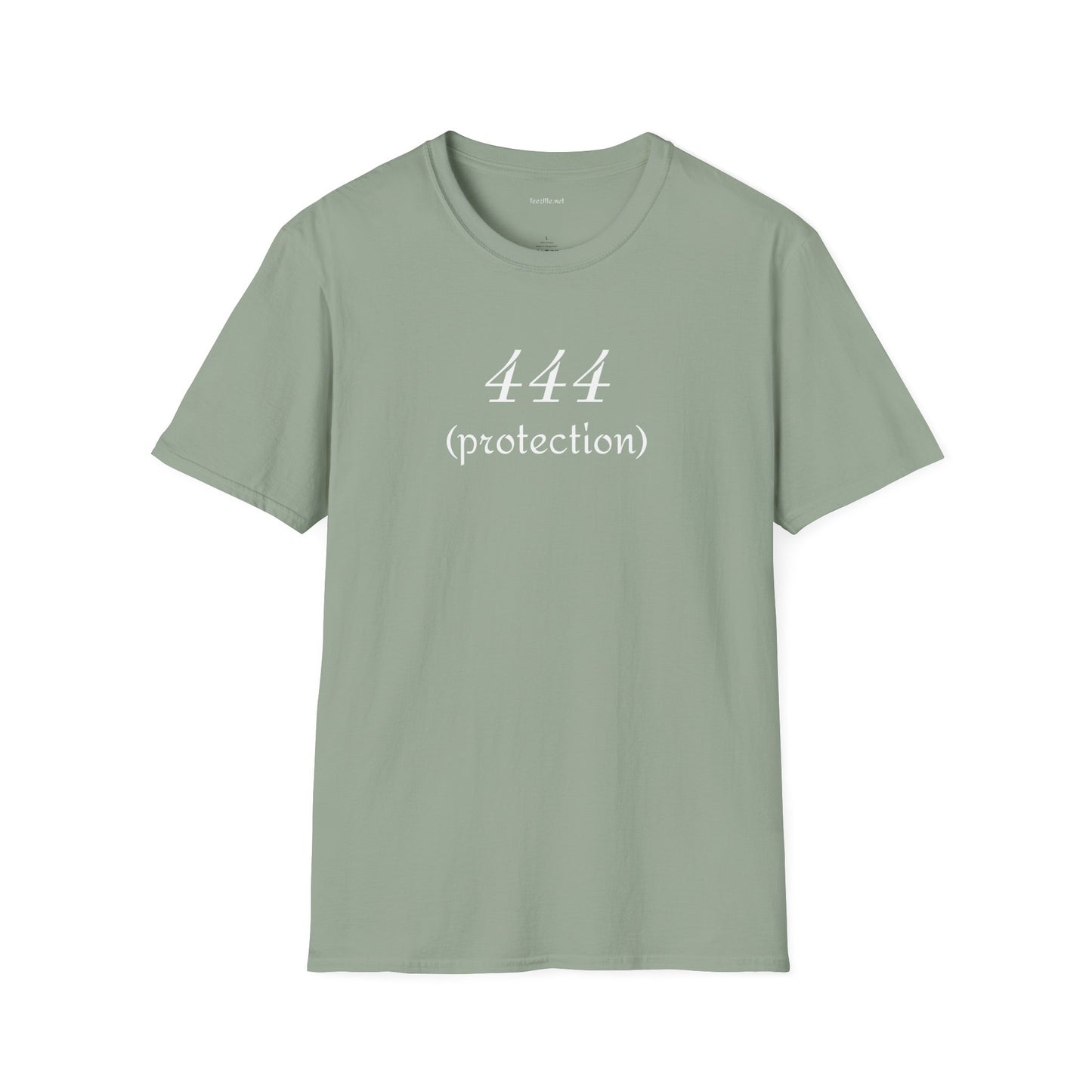 444 (protection) - Unisex Softstyle T-Shirt 100% Cotton Graphic #angel numbers