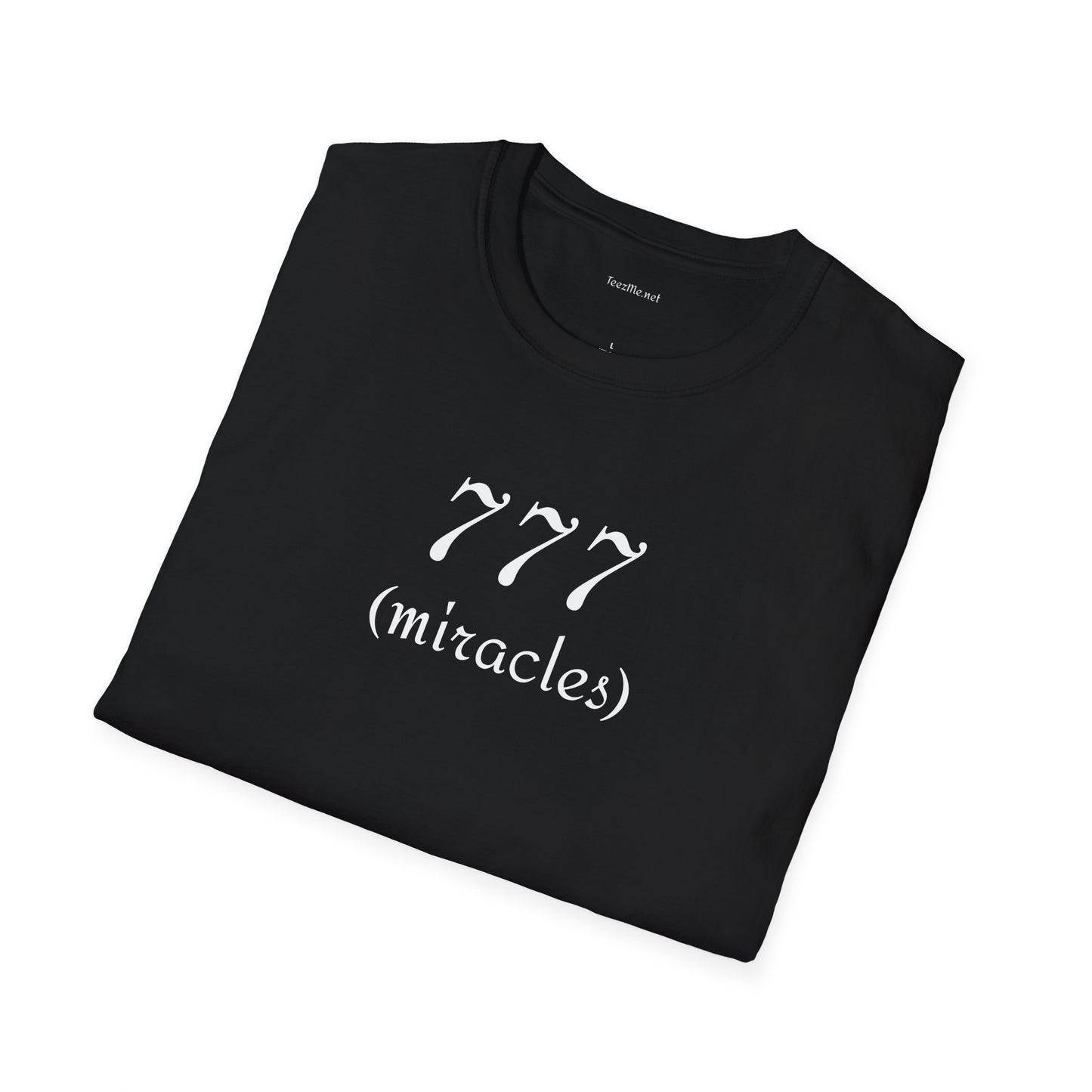 777 (miracles) - Unisex Softstyle T-Shirt 100% Cotton Graphic #angel numbers