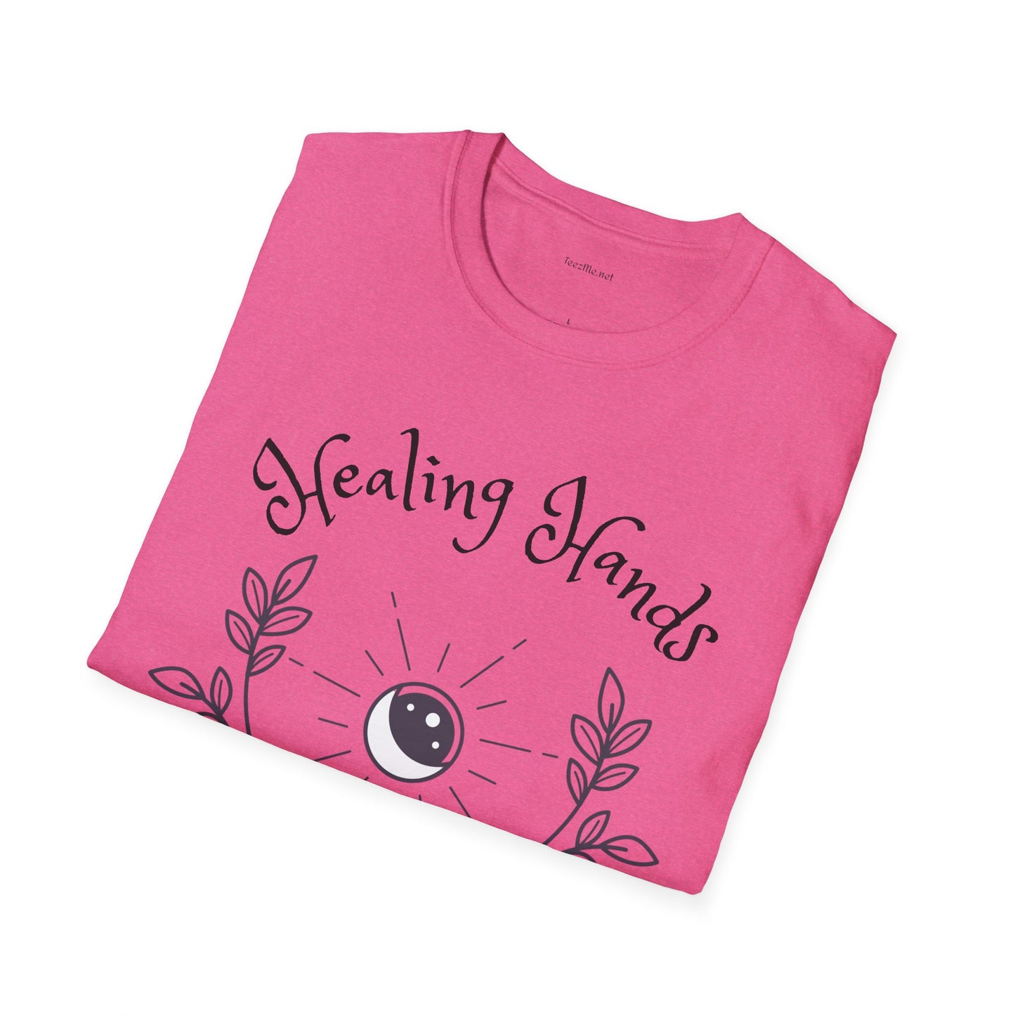 Healing Hands - Unisex Softstyle T-Shirt 100% Cotton Graphic #Reiki