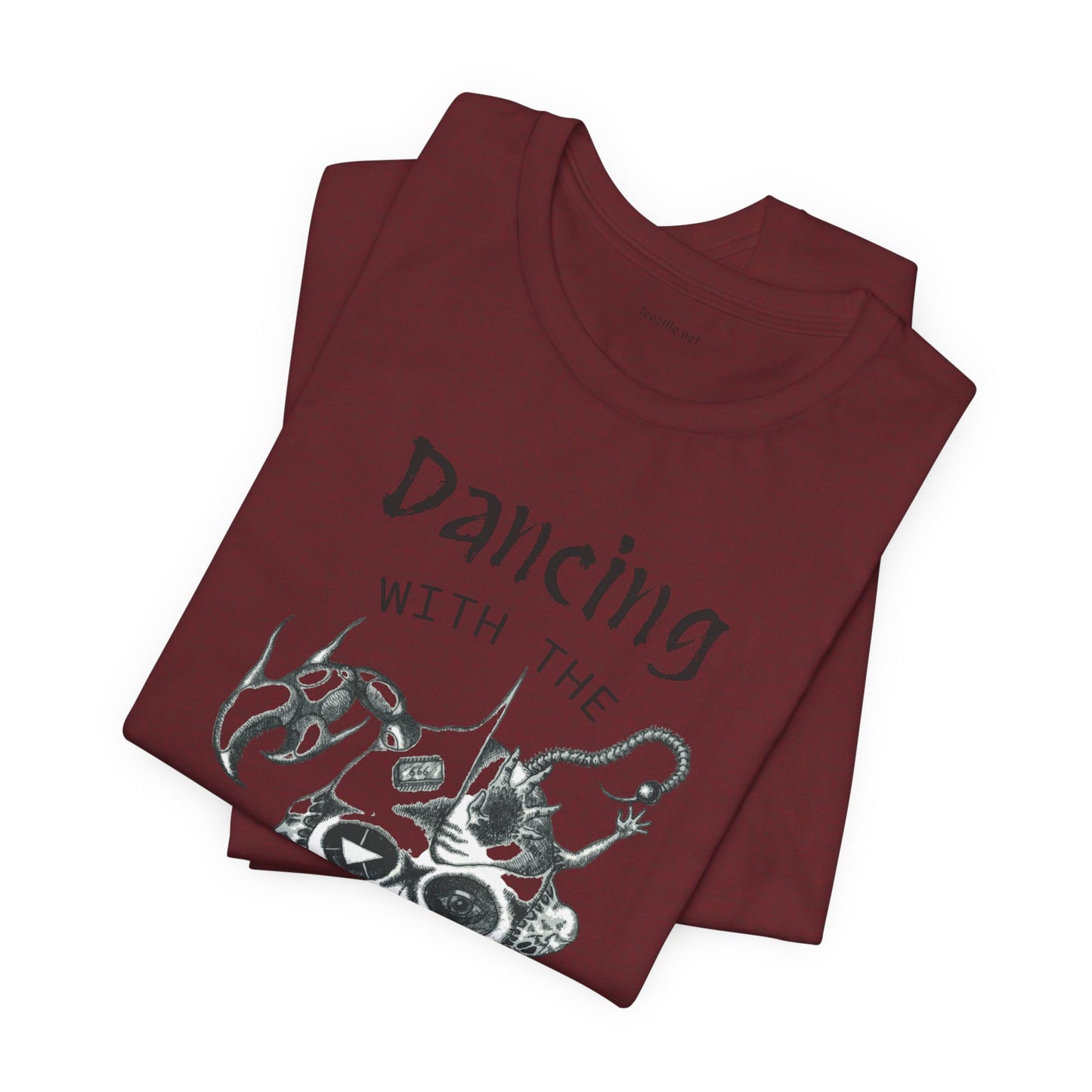 Dancing with the Devil (image) - Unisex Jersey Short Sleeve Tee