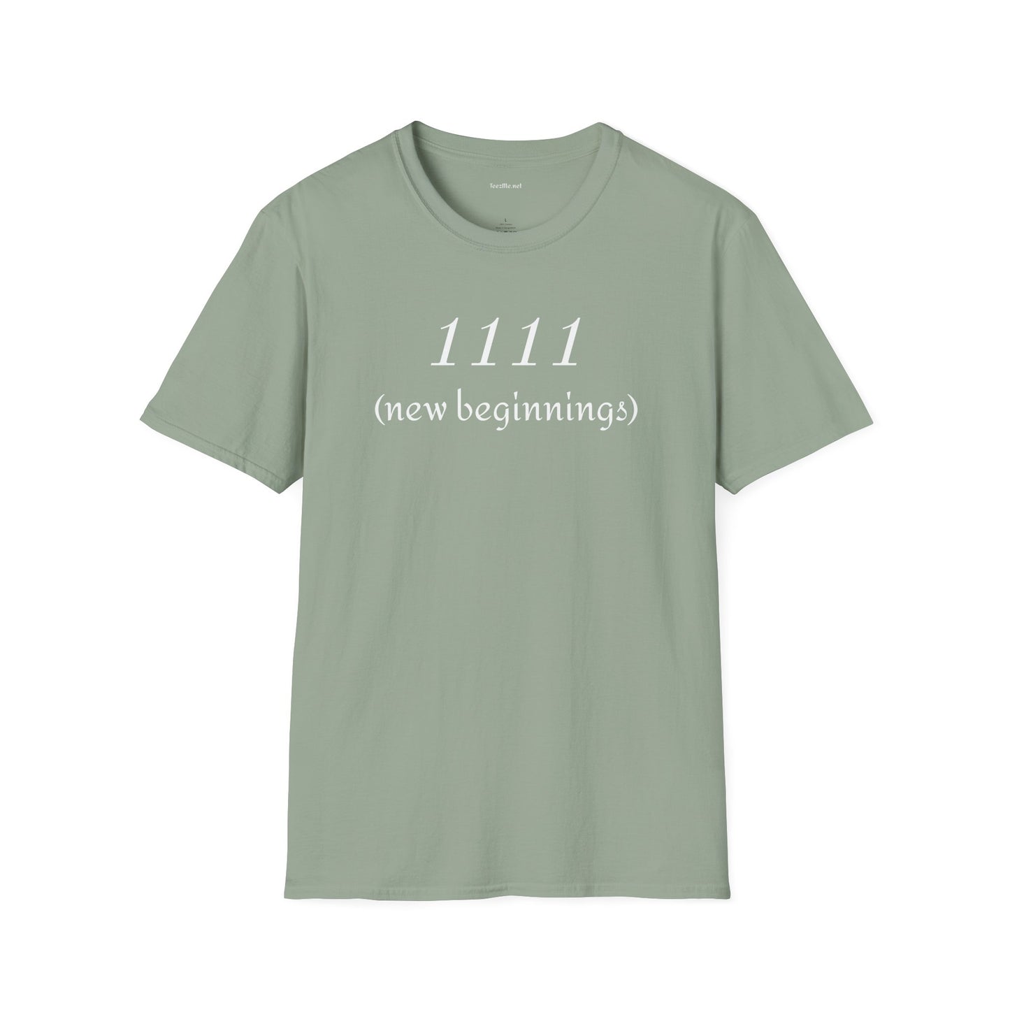 1111 (new beginnings) - Unisex Softstyle T-Shirt 100% Cotton Graphic #angel numbers