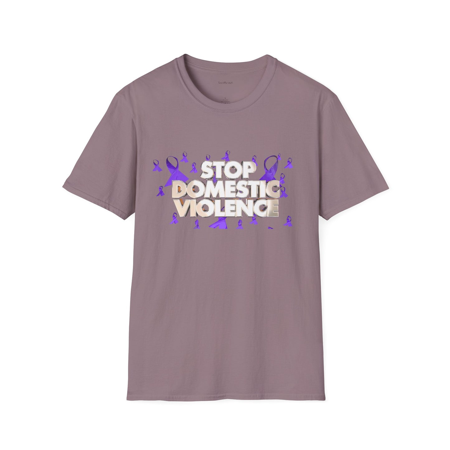 STOP DOMESTIC VIOLENCE - Unisex Softstyle T-Shirt 100% Cotton Graphic