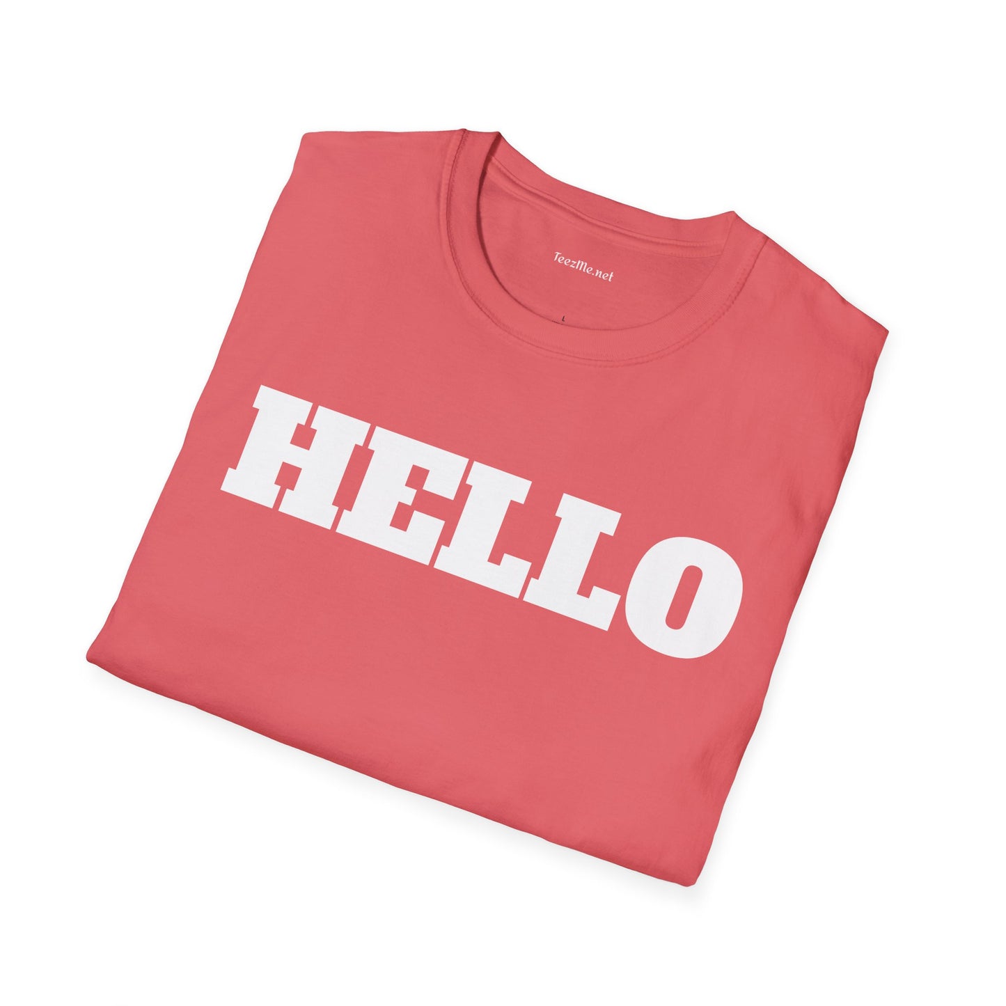 HELLO - Unisex Softstyle T-Shirt 100% Cotton Graphic