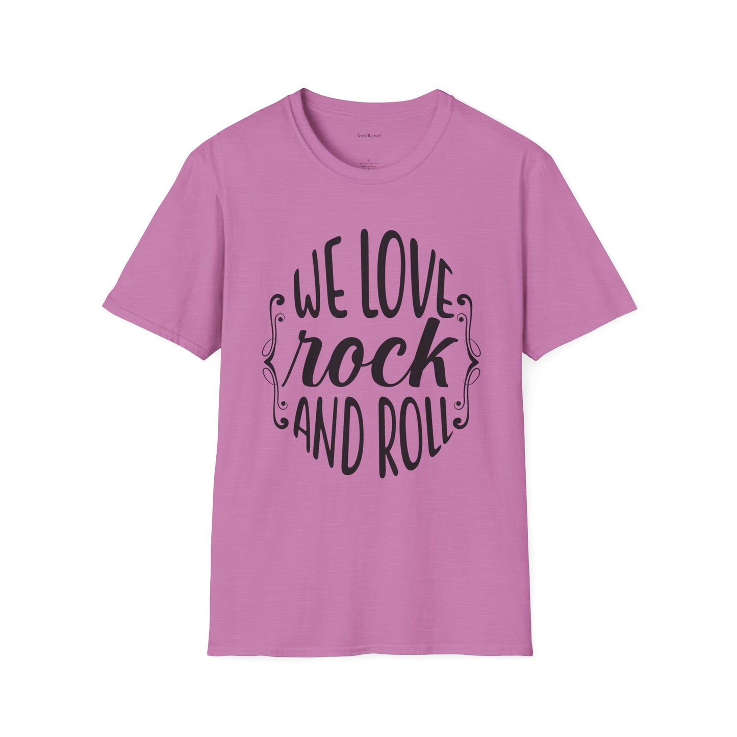 We Love Rock and Roll - Unisex Softstyle T-Shirt 100% Cotton Graphic