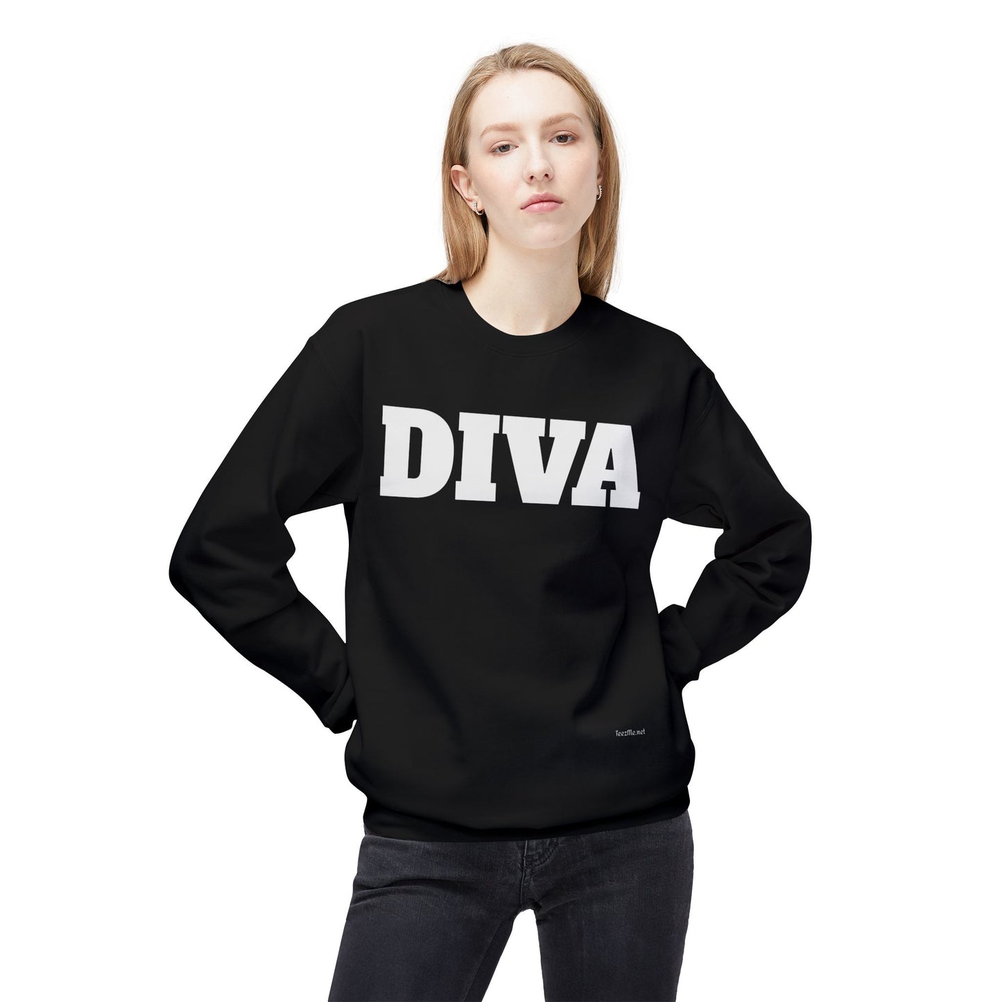 DIVA - Unisex Midweight Softstyle Fleece Crewneck Sweatshirt