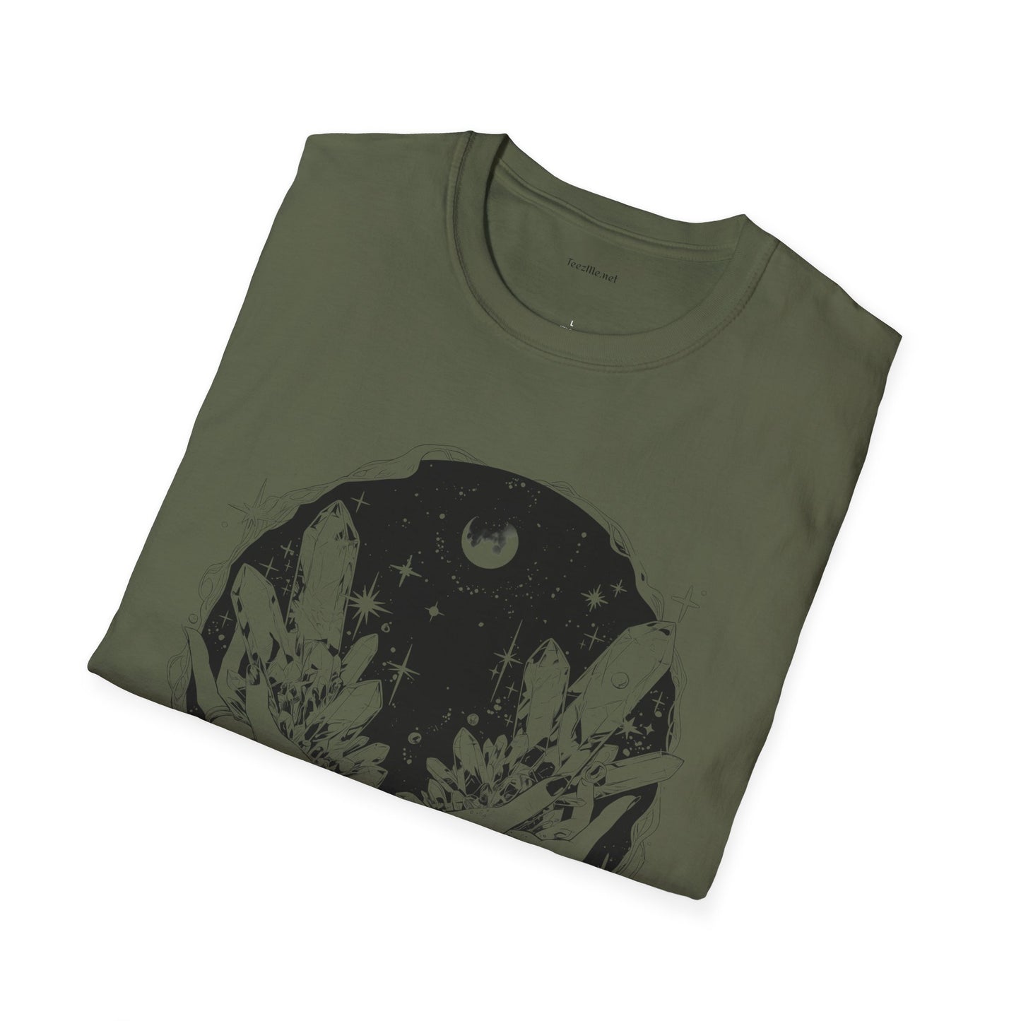 Crystal Moon Magic - Unisex Softstyle T-Shirt 100% Cotton Graphic