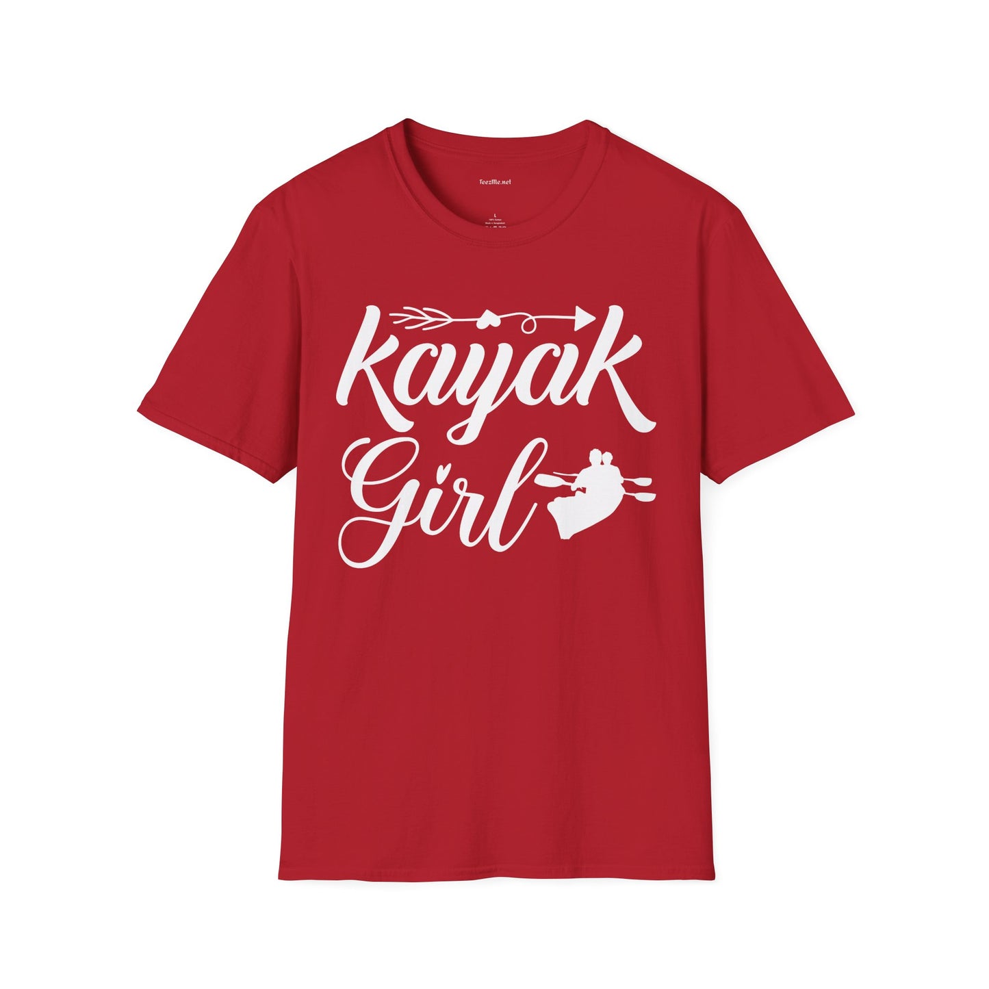 Kayak Girl - Unisex Softstyle T-Shirt 100% Cotton Graphic