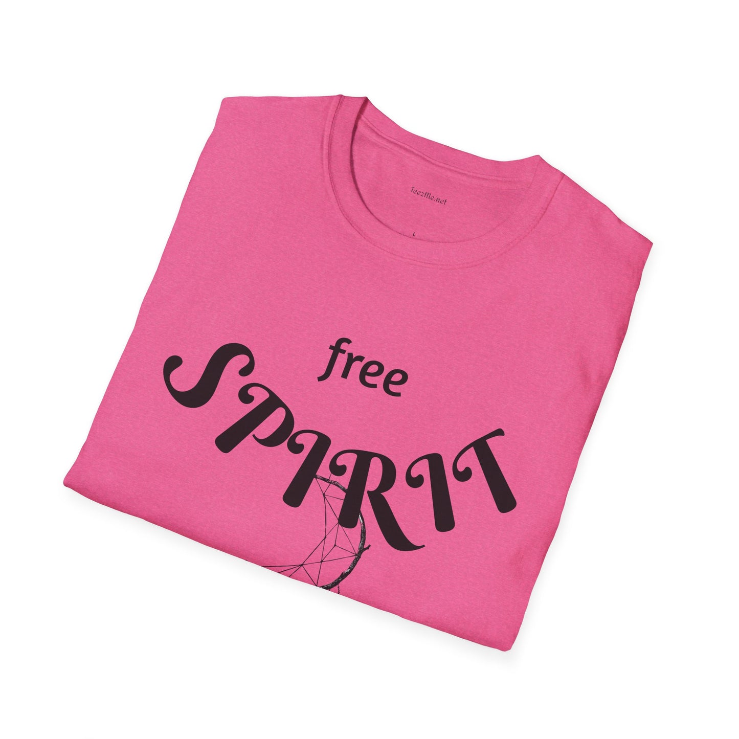 free SPIRIT - Unisex Softstyle T-Shirt 100% Cotton Graphic