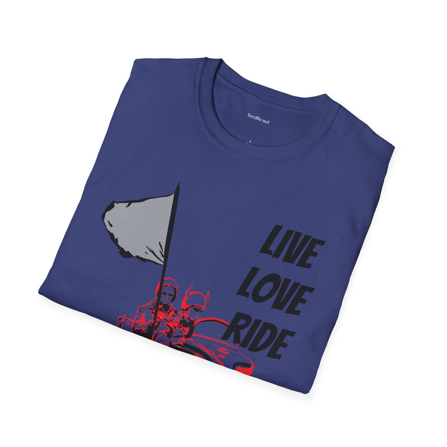 Live Love Ride - Unisex Softstyle T-Shirt 100% Cotton Graphic Motorcycle Harley