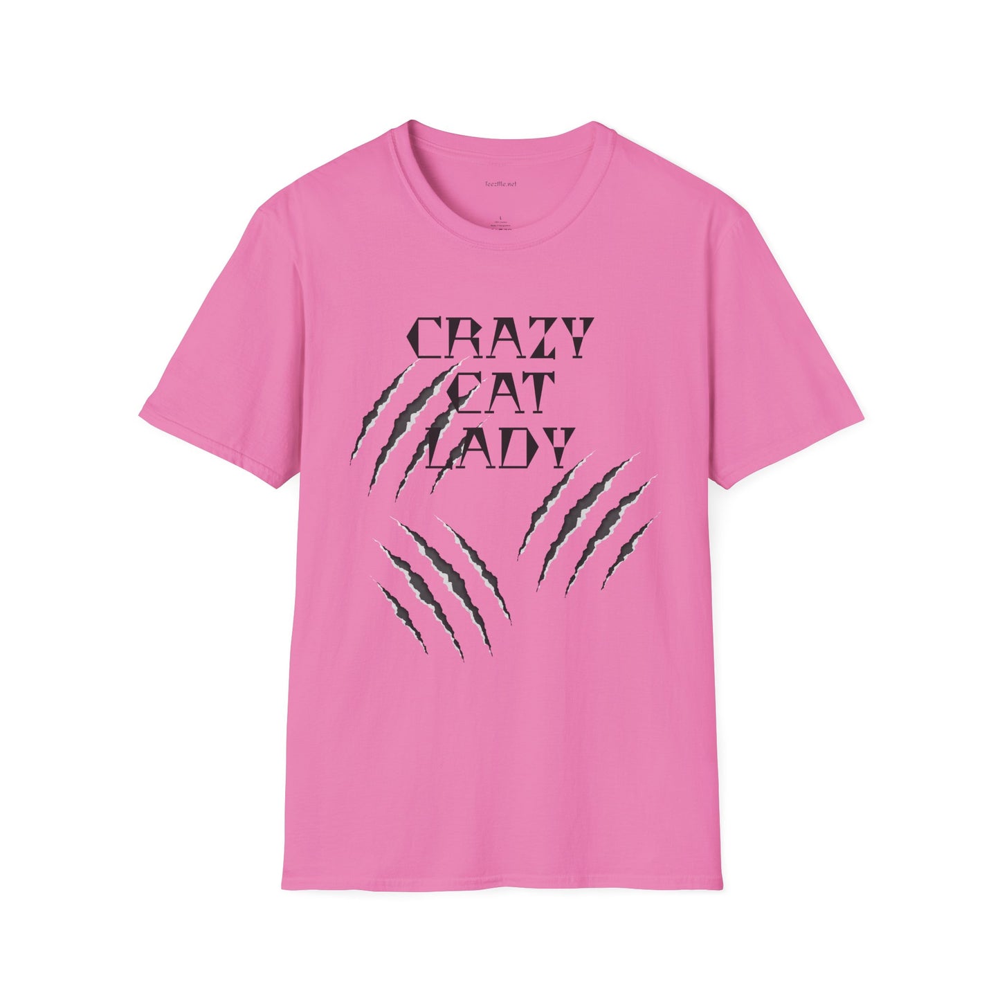 Crazy Cat Lady - Unisex Softstyle T-Shirt 100% Cotton Graphic